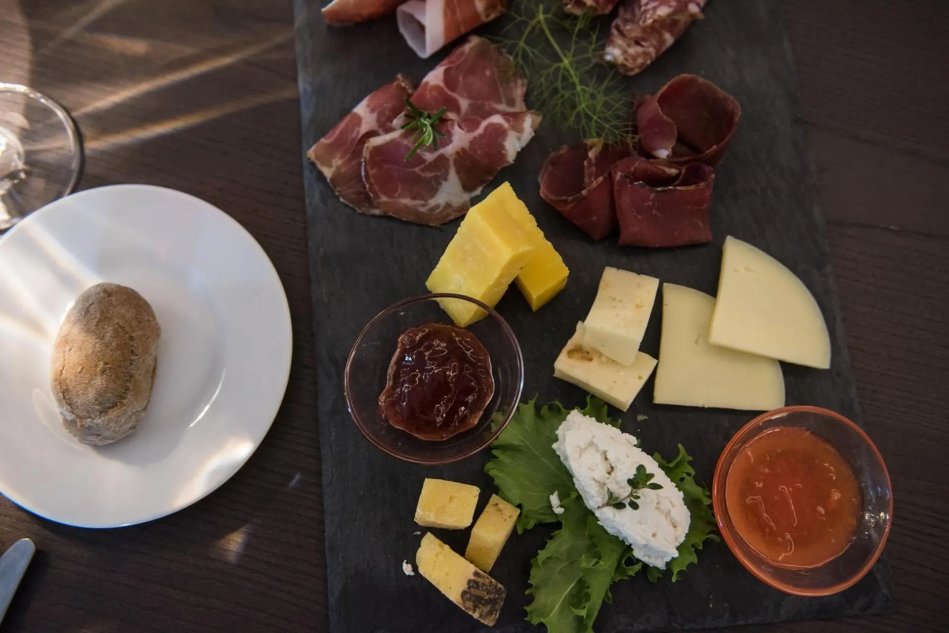 Food close-up in Ramo d'Aria Etna Boutique Hotel
