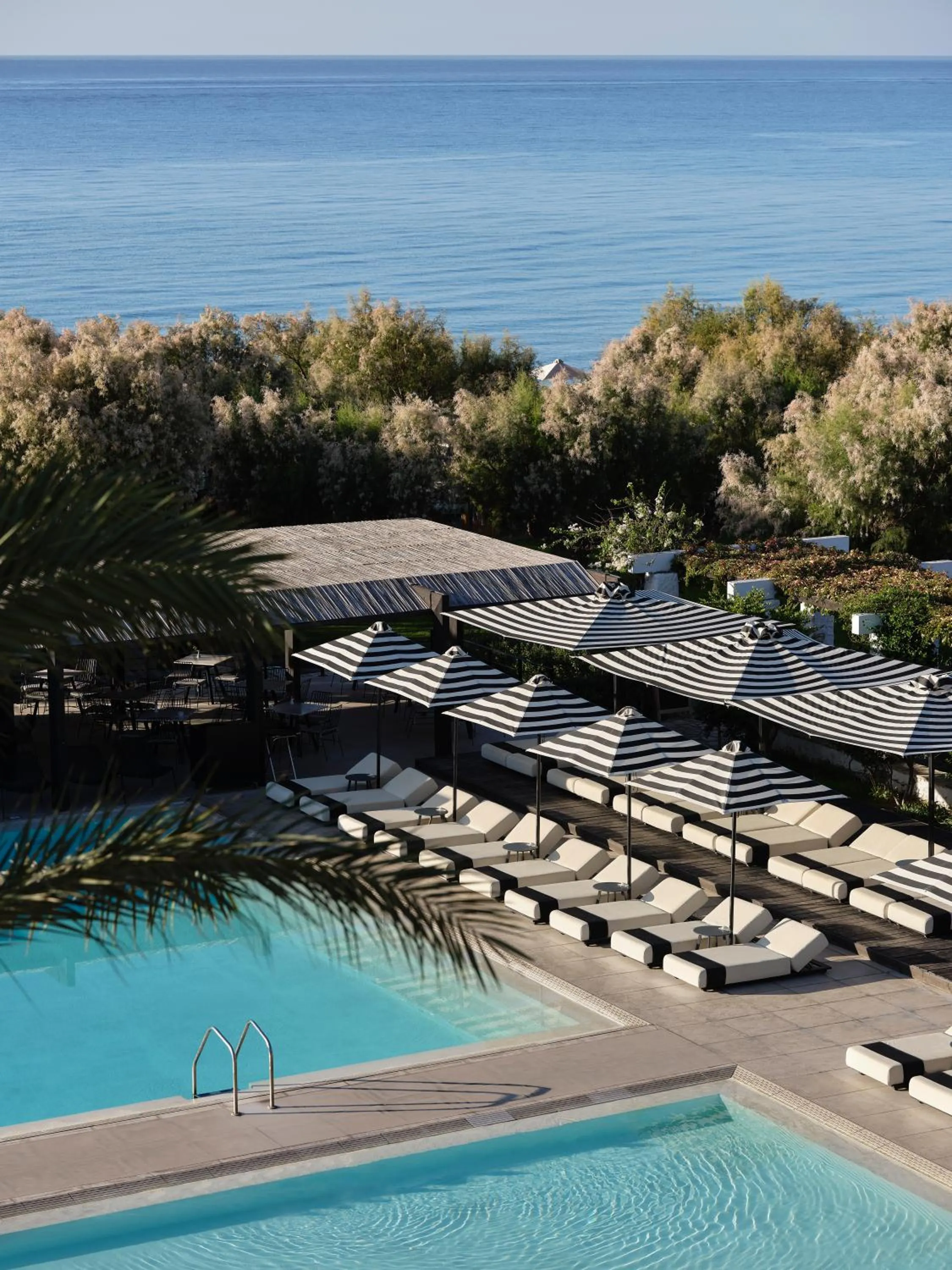 Pool view in Doryssa Seaside Resort