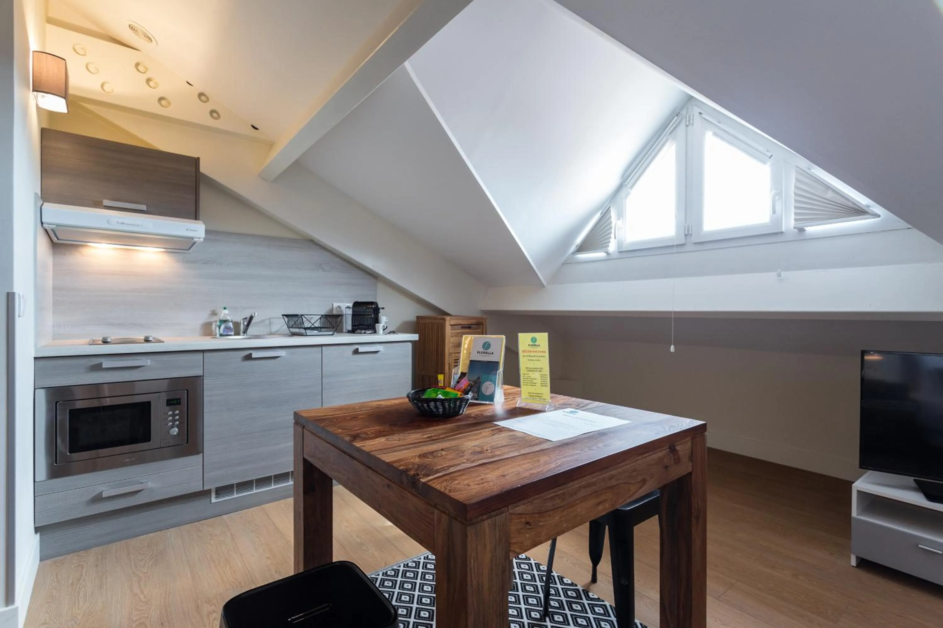 kitchen in Florella Jean Jaures Apartment