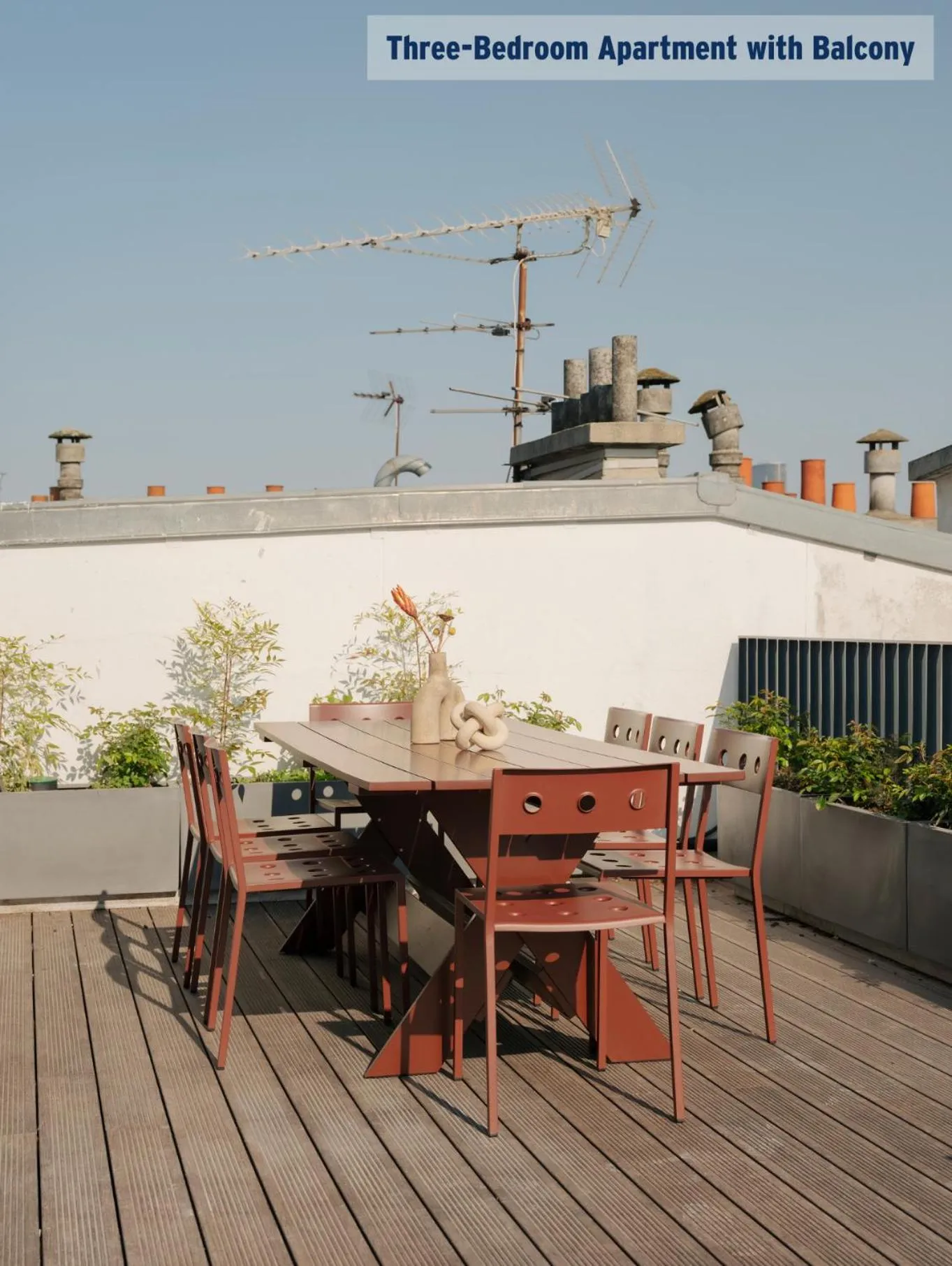 Balcony/Terrace in Edgar Suites Hameau - Porte de Versailles