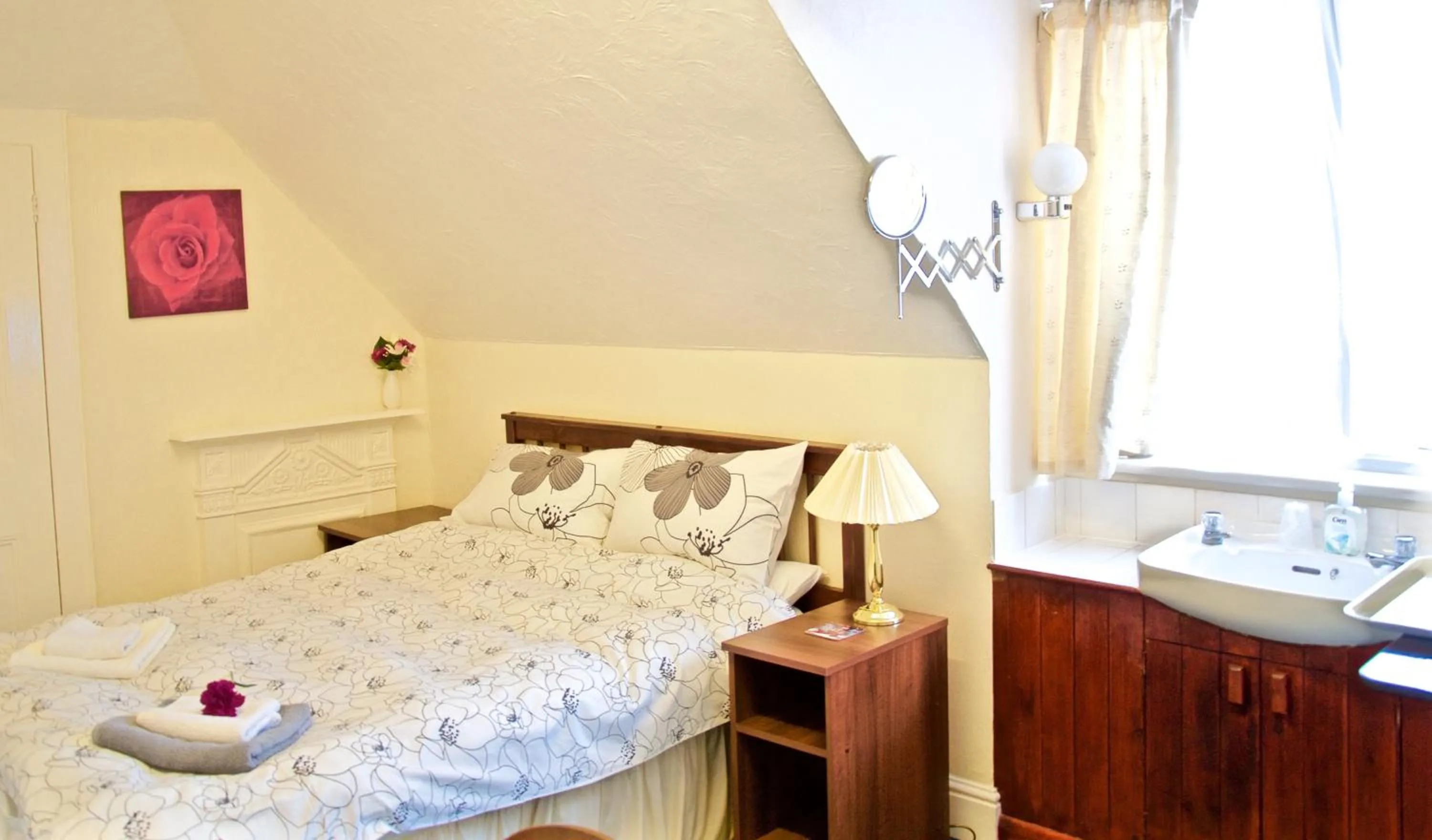 Double Room with Private Bathroom - single occupancy in Landguard House Bed Only