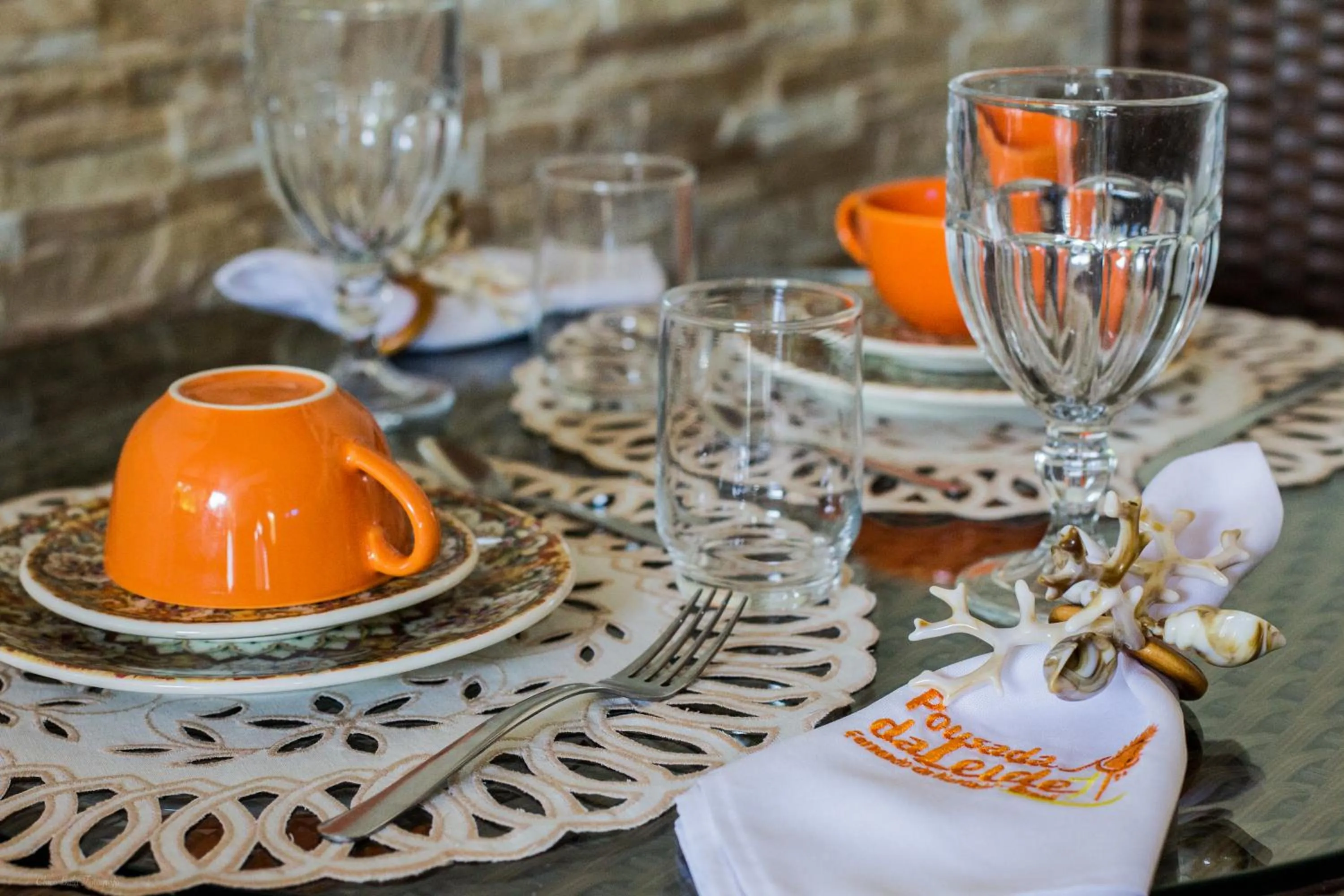 Buffet breakfast in Pousada da Leide