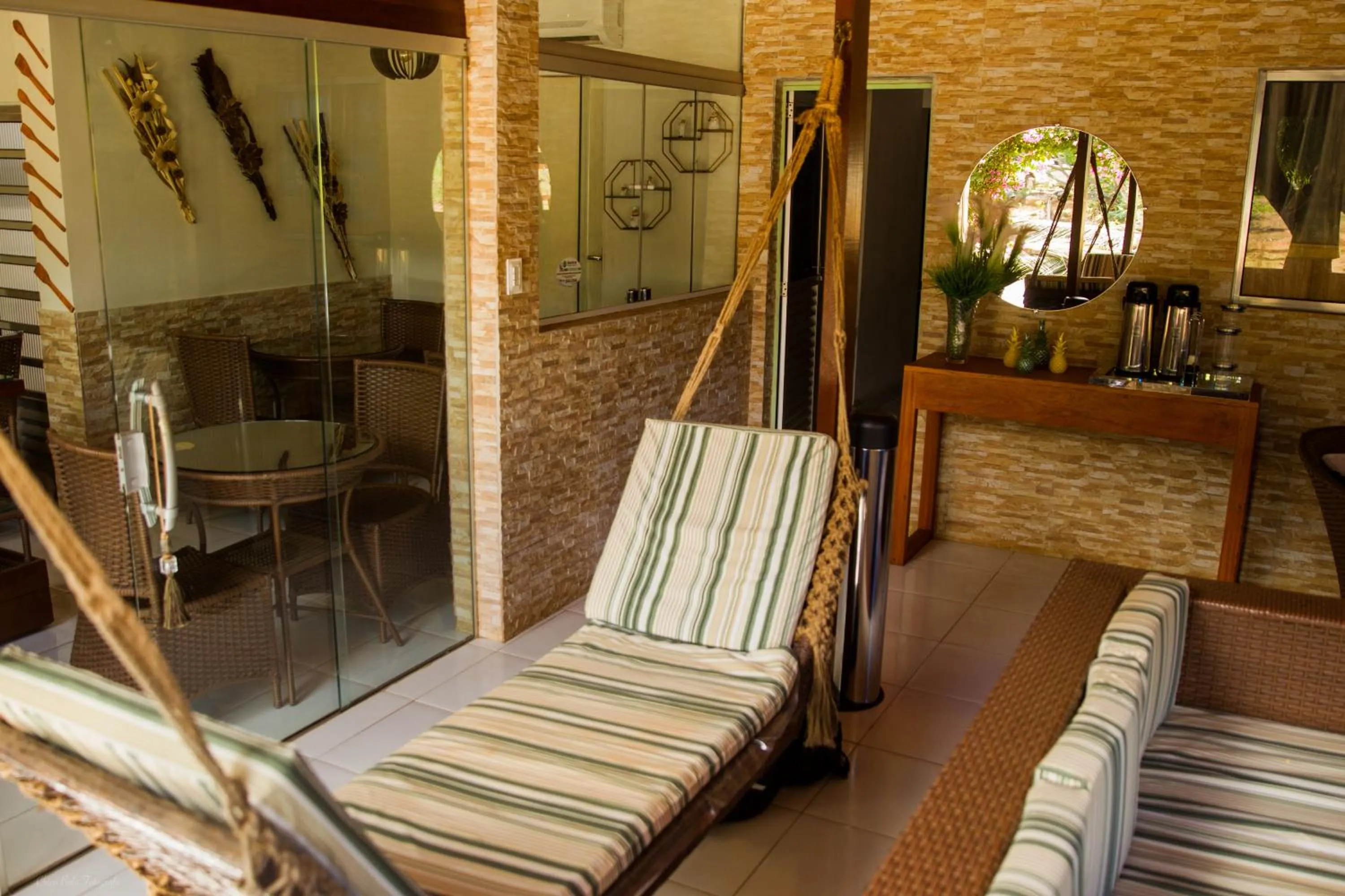 Patio in Pousada da Leide