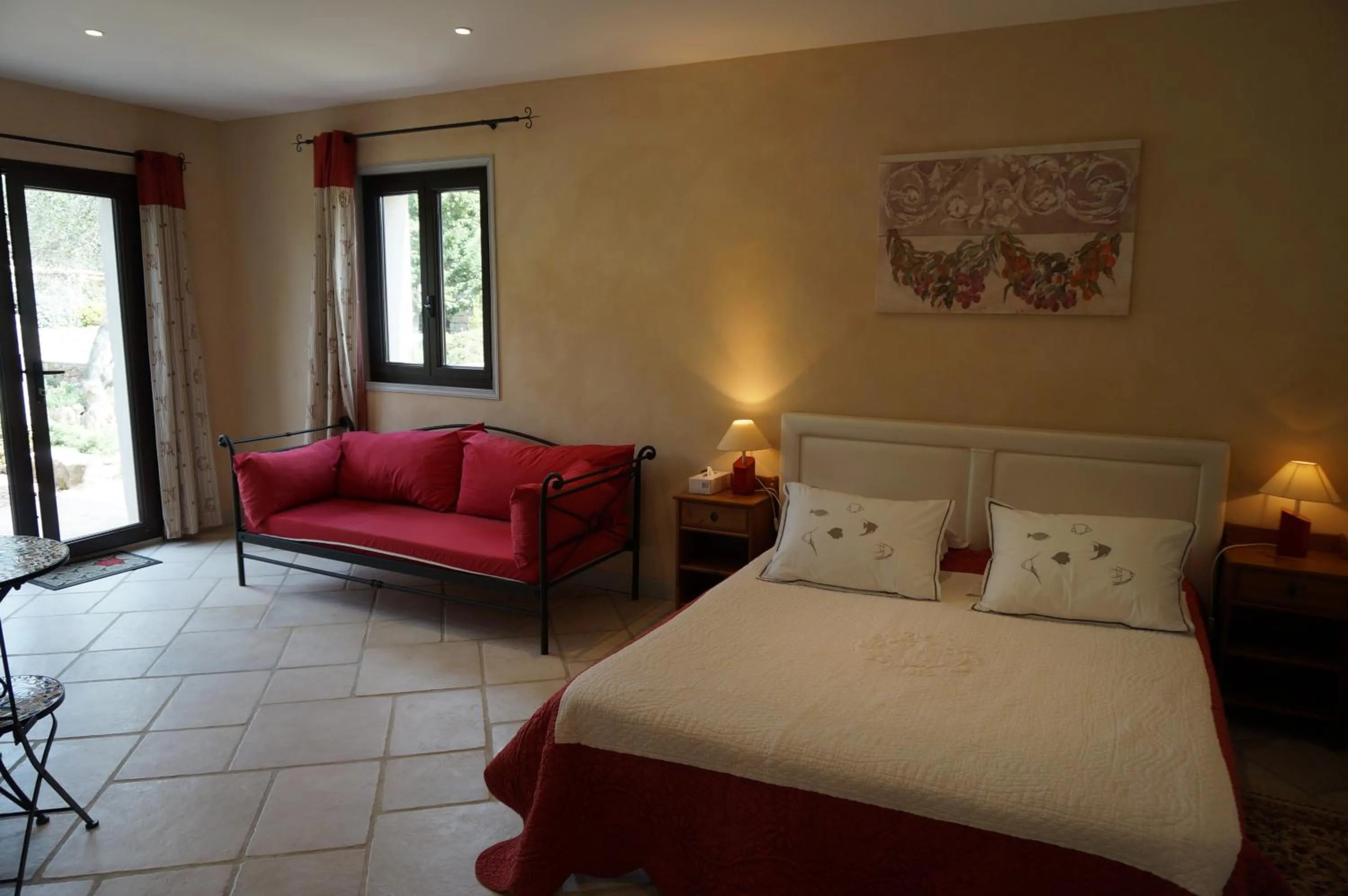 Bed in Chambre d'Hôtes Domaine Pero Longo