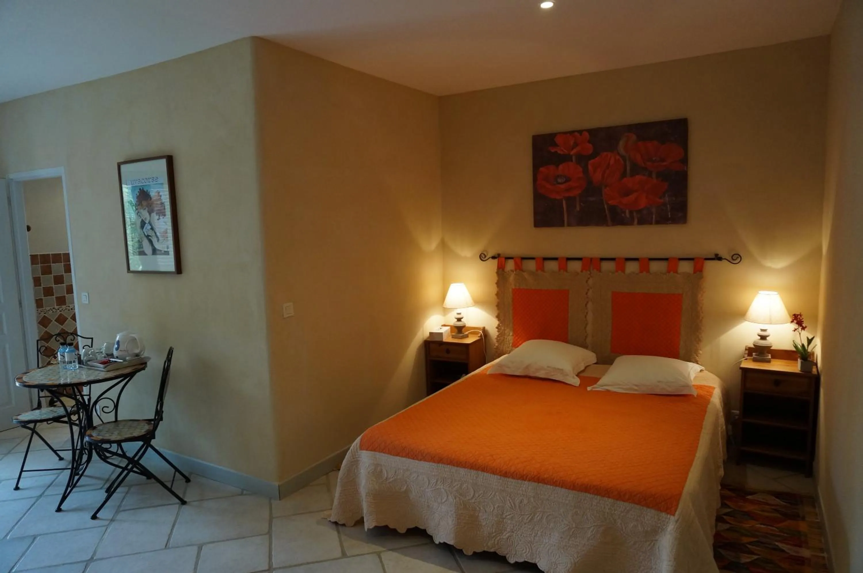 Bed in Chambre d'Hôtes Domaine Pero Longo
