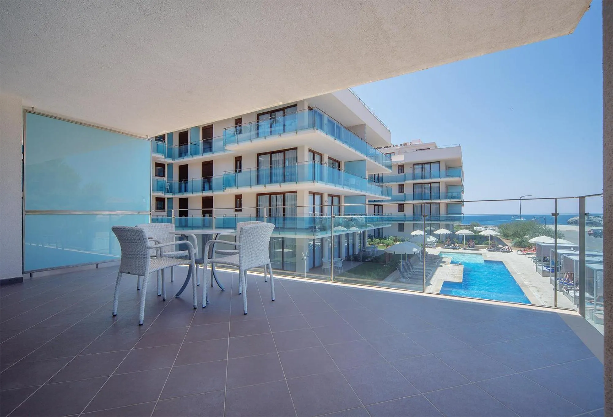 Balcony/Terrace in Aparthotel Caprice Skyline