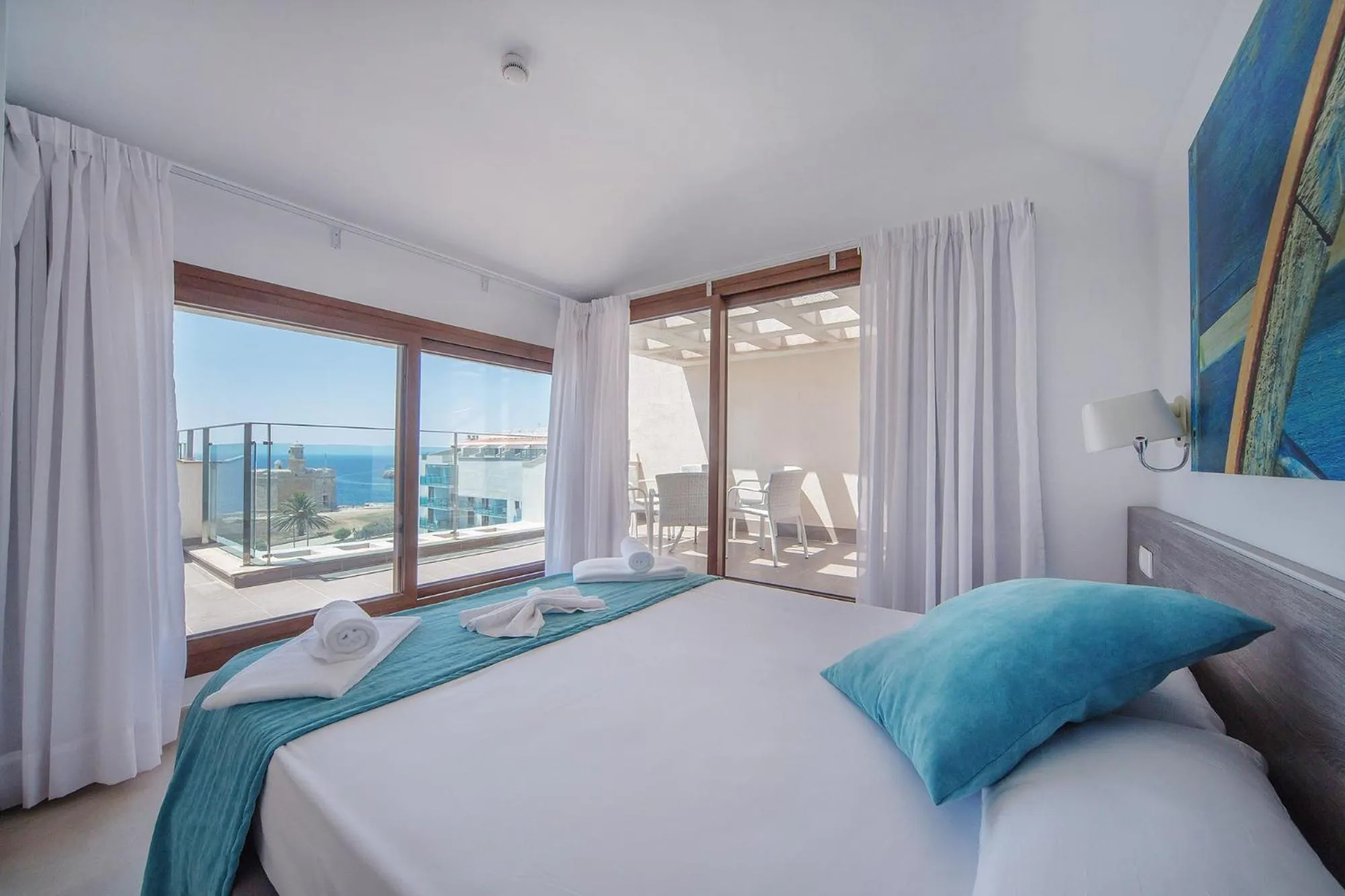 Bed in Aparthotel Caprice Skyline