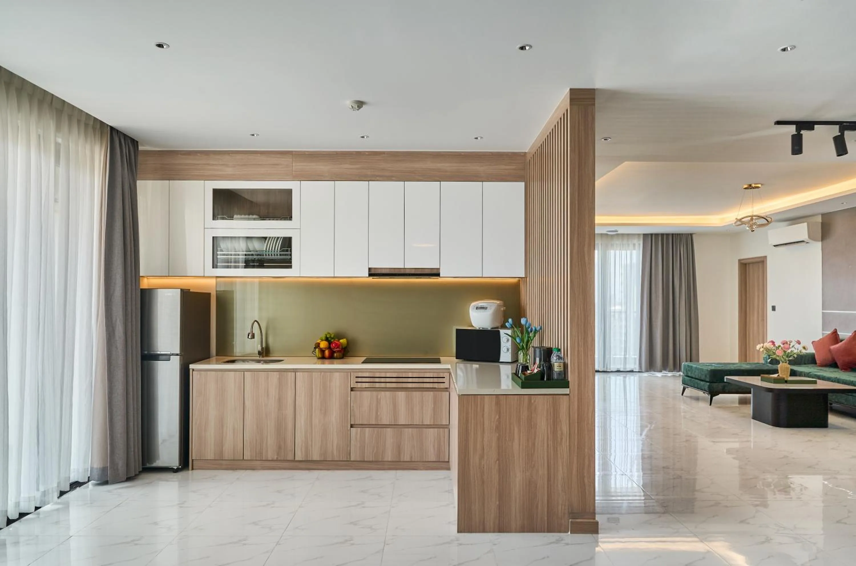 Kitchen or kitchenette in Noden2 Hotel & Apartment