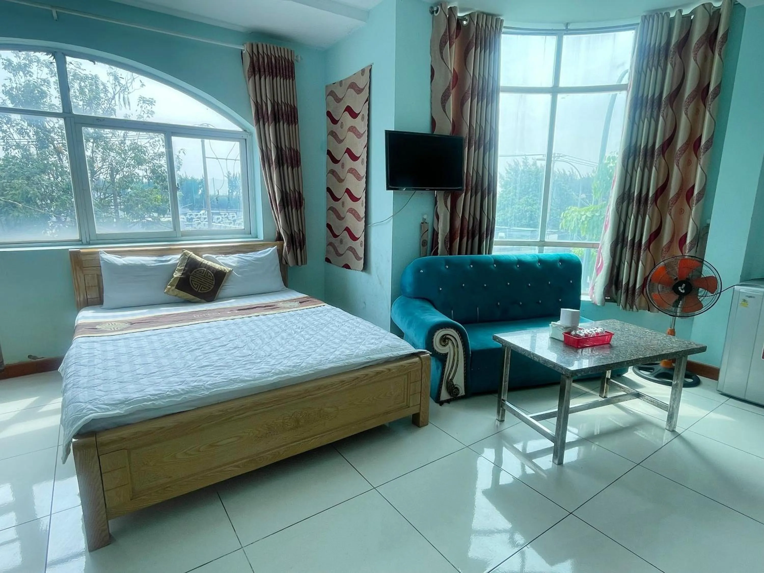 Bed in Bien Sao Hotel