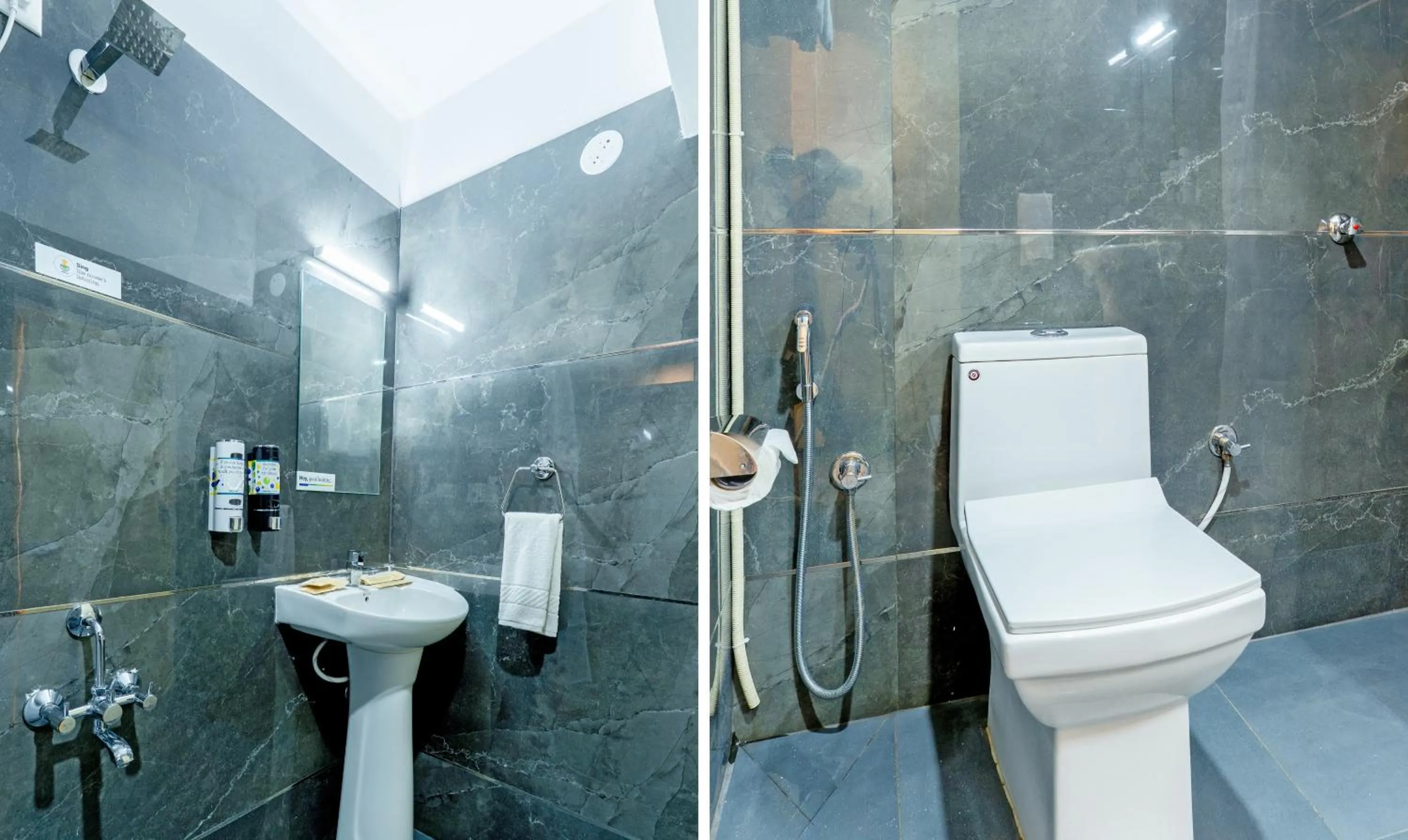 Bathroom in Treebo Emirates Suites Indiranagar