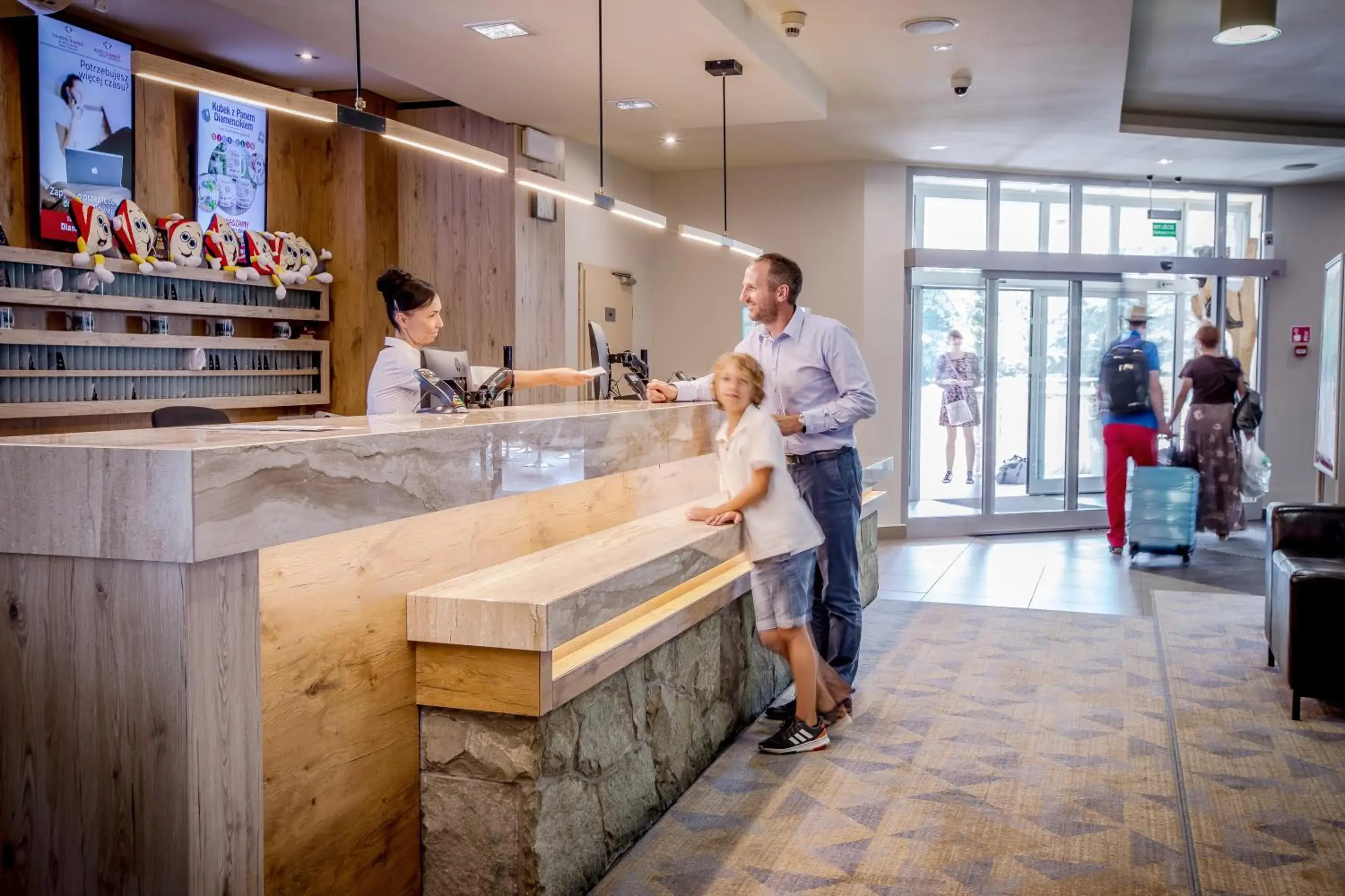 Lobby or reception in Hotel Diament Ustroń Lobby or reception in Hotel Diament Ustroń