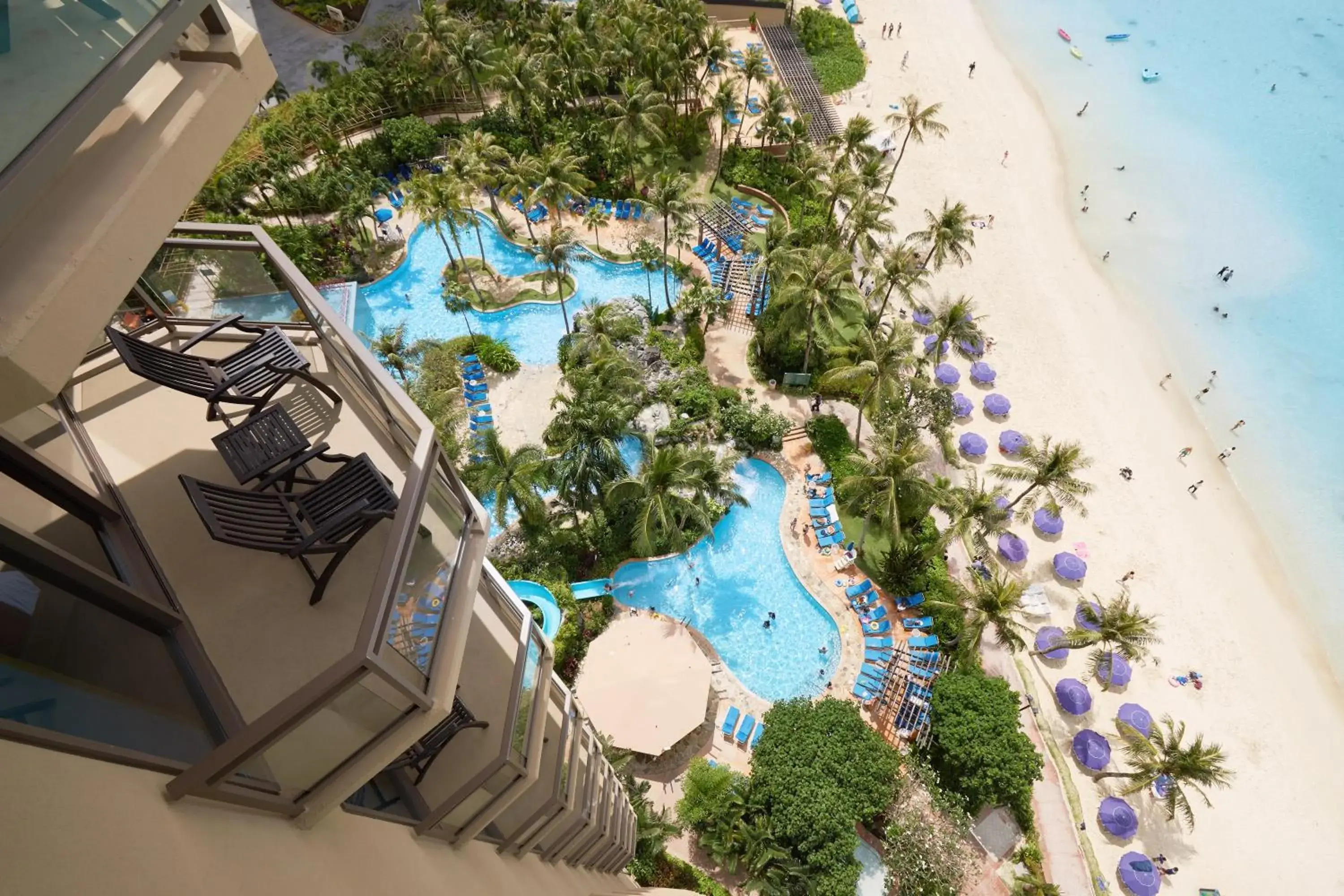 Pool view in Dusit Beach Resort Guam Pool view in Dusit Beach Resort Guam
