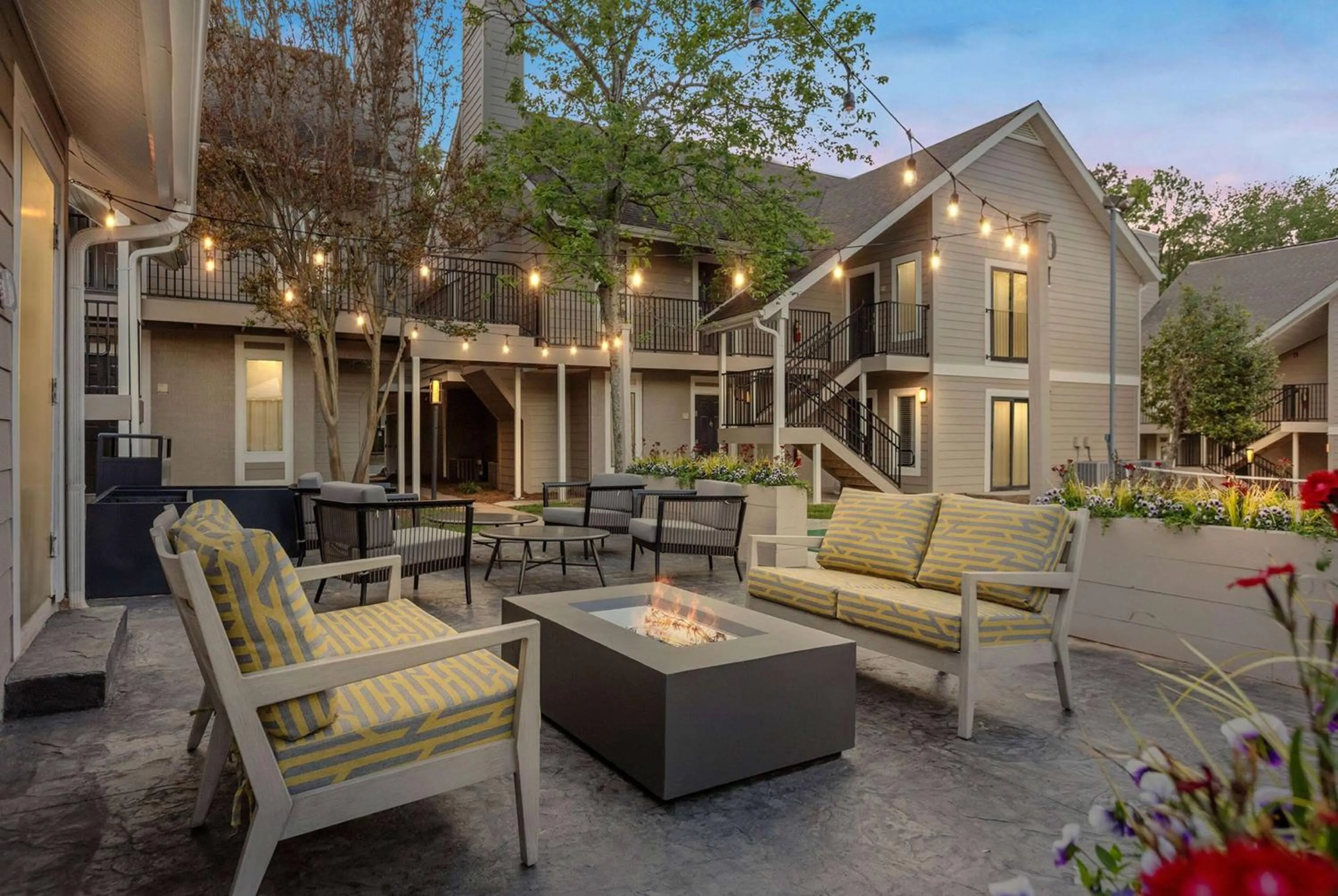 Inner courtyard view in WaterWalk Extended Stay by Wyndham Atlanta Perimeter
