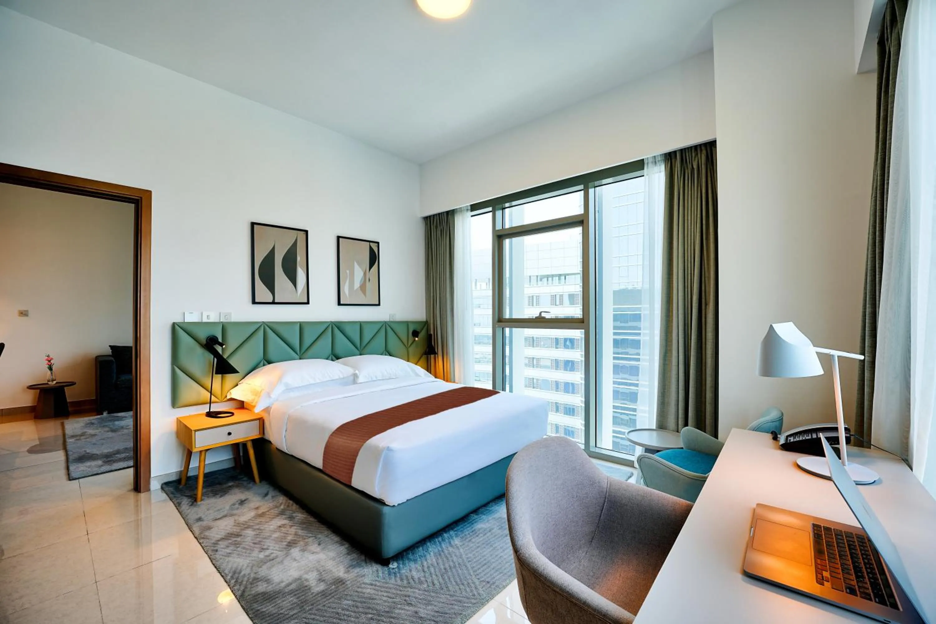 Bedroom, Bed in Capital Suites Hotel Apartments