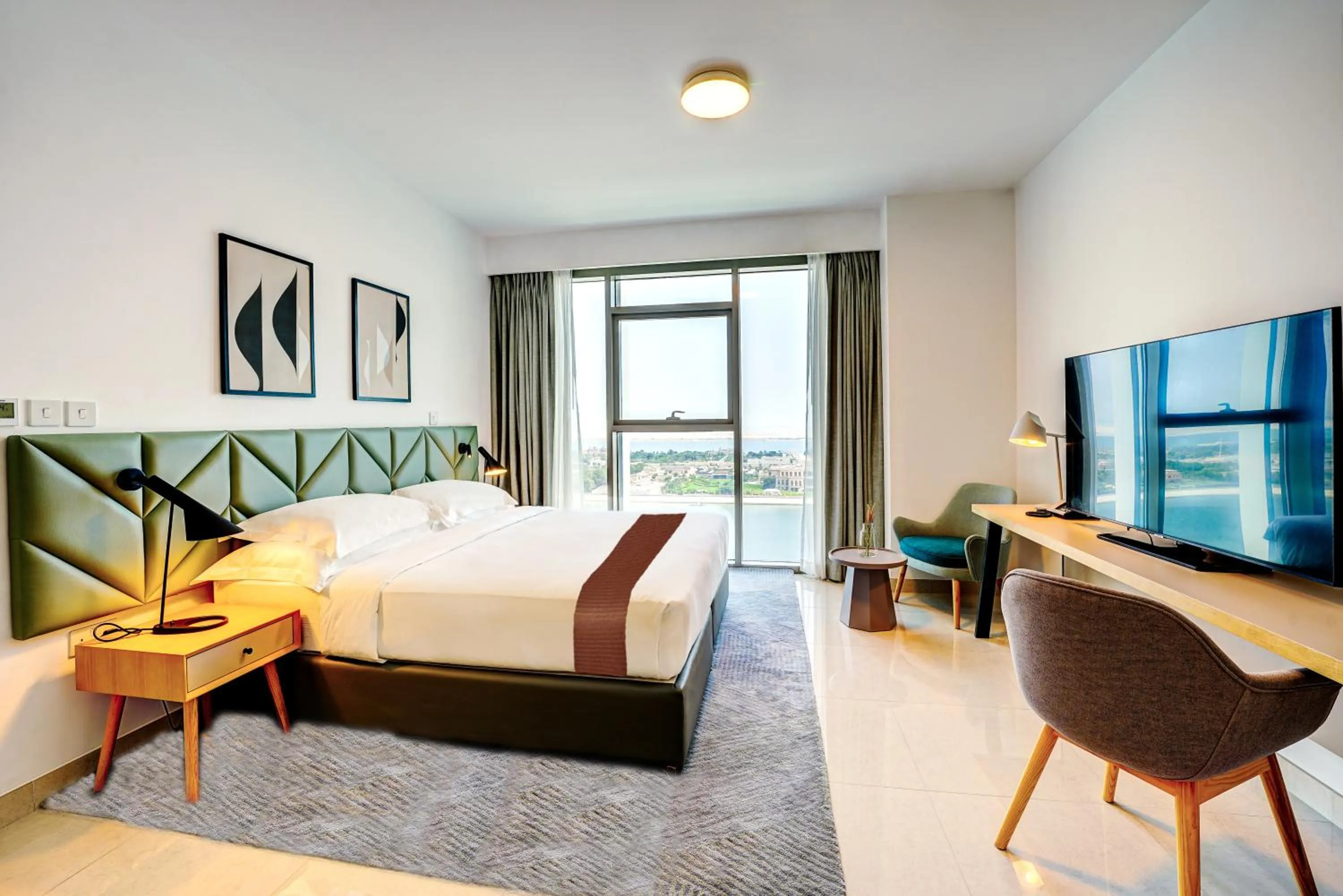 Bed in Capital Suites Hotel Apartments