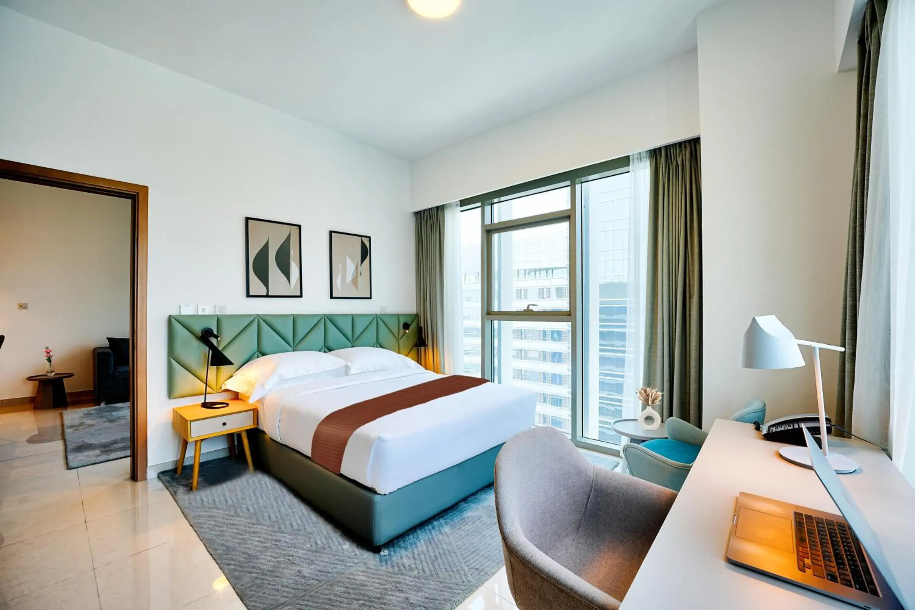 Bedroom, Bed in Capital Suites Hotel Apartments Bedroom, Bed in Capital Suites Hotel Apartments