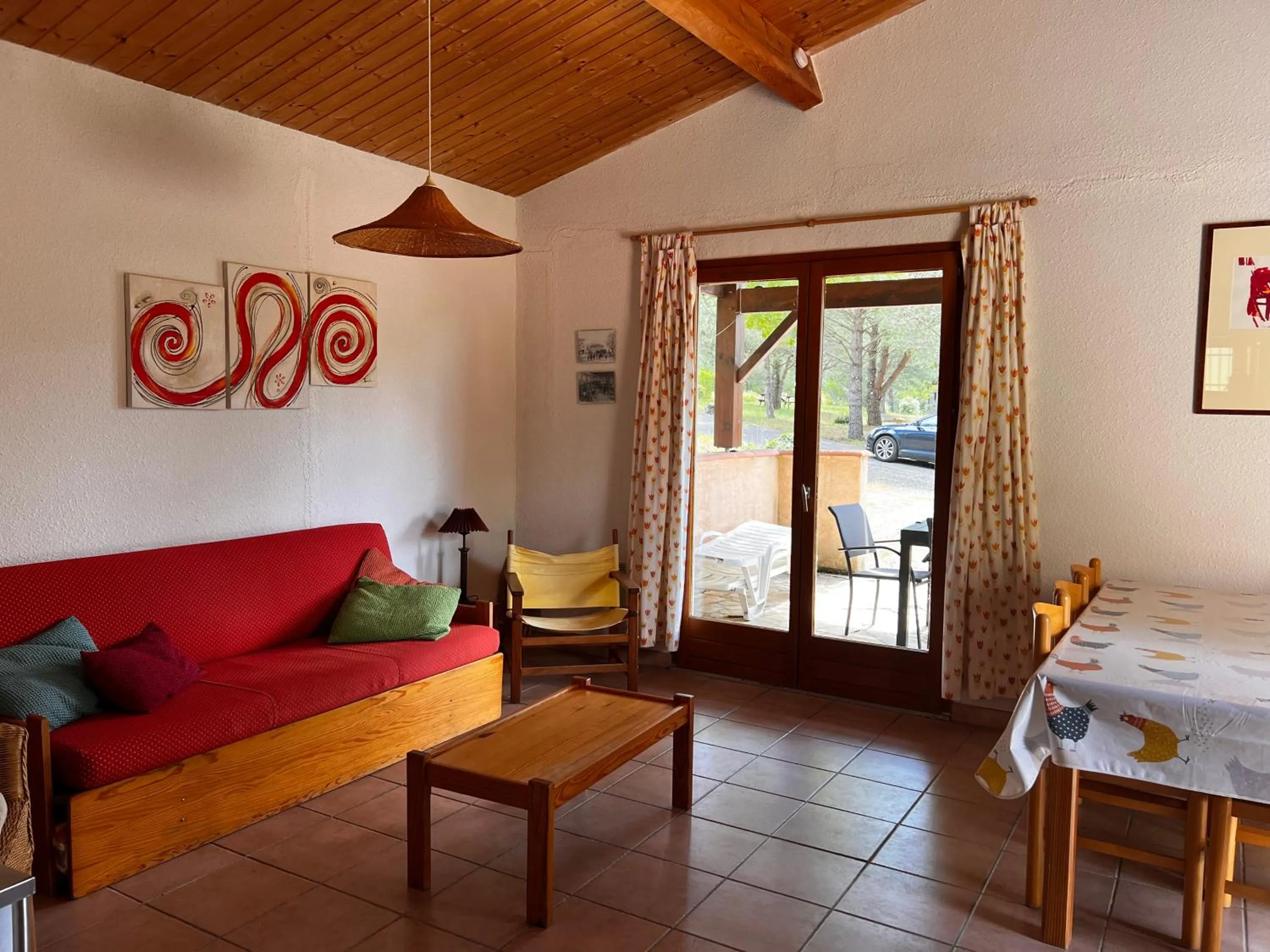 Living room, Bed in Domaine de l'Espinet