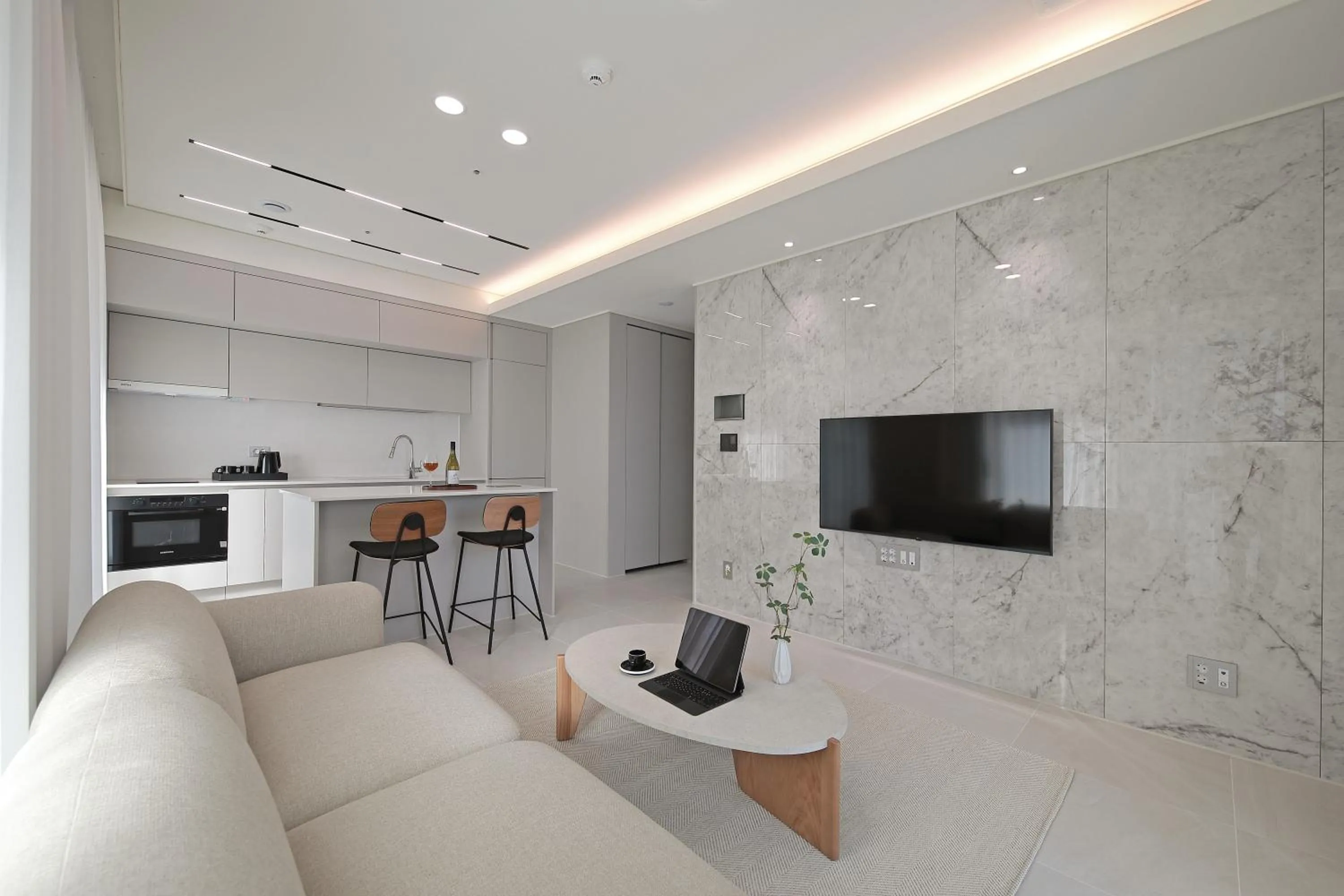 Living room in Sota Suite Busan Seomyeon