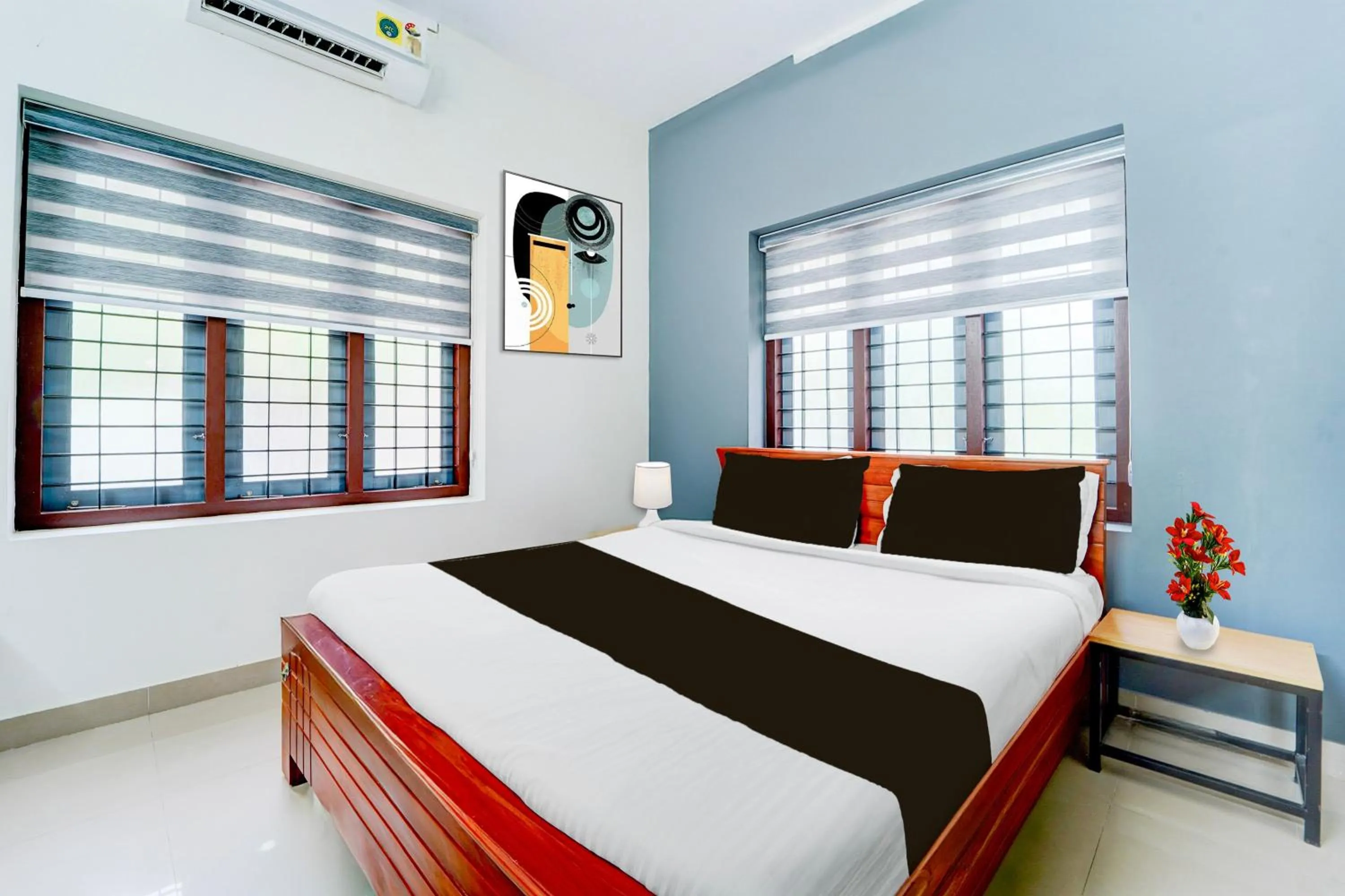 Bedroom, Bed in Super Hotel O Kazhakootam Near Technopark Phase 2