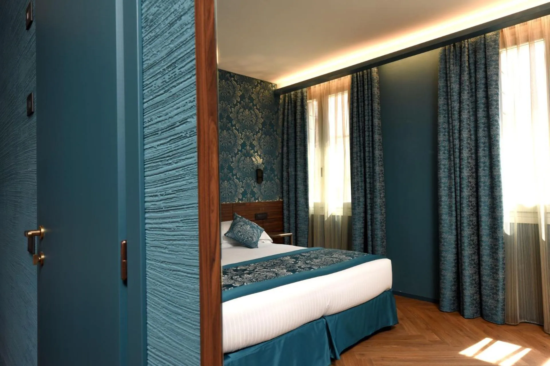 Decorative detail, Bed in Rosa Salva Hotel