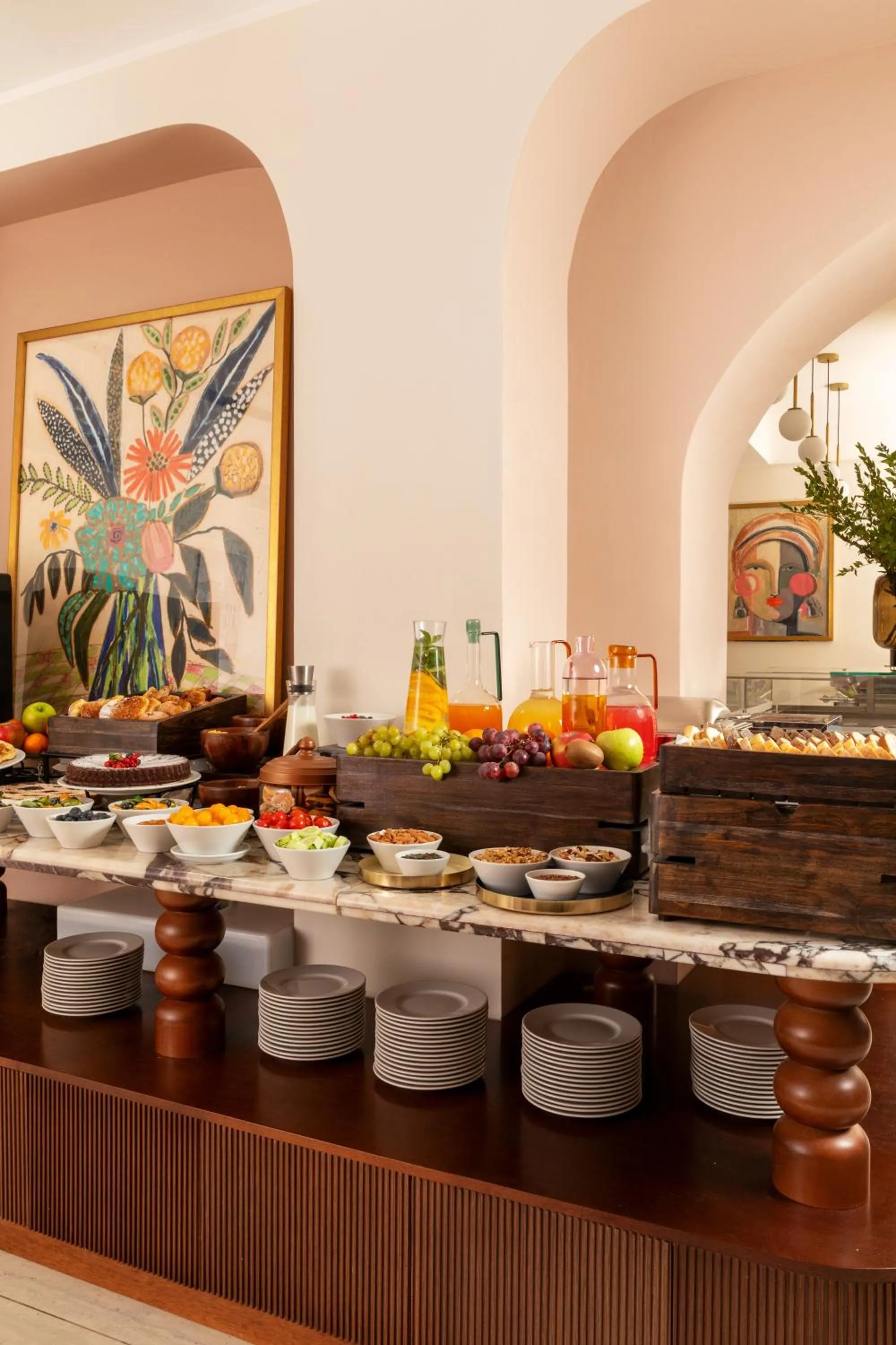 Buffet breakfast in Hotel Fori Imperiali