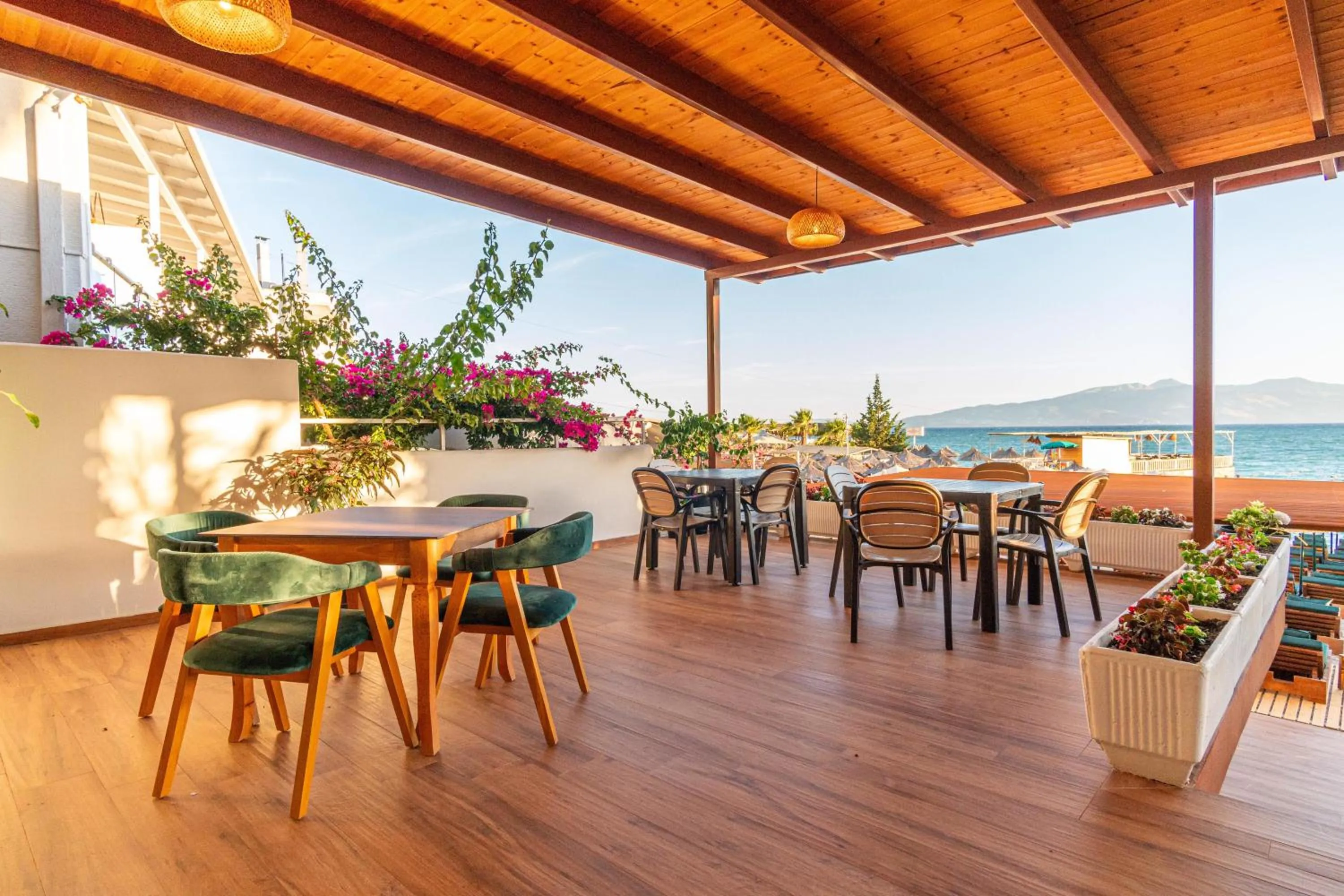 Seating area in Vila e Bardhe Butique Hotel