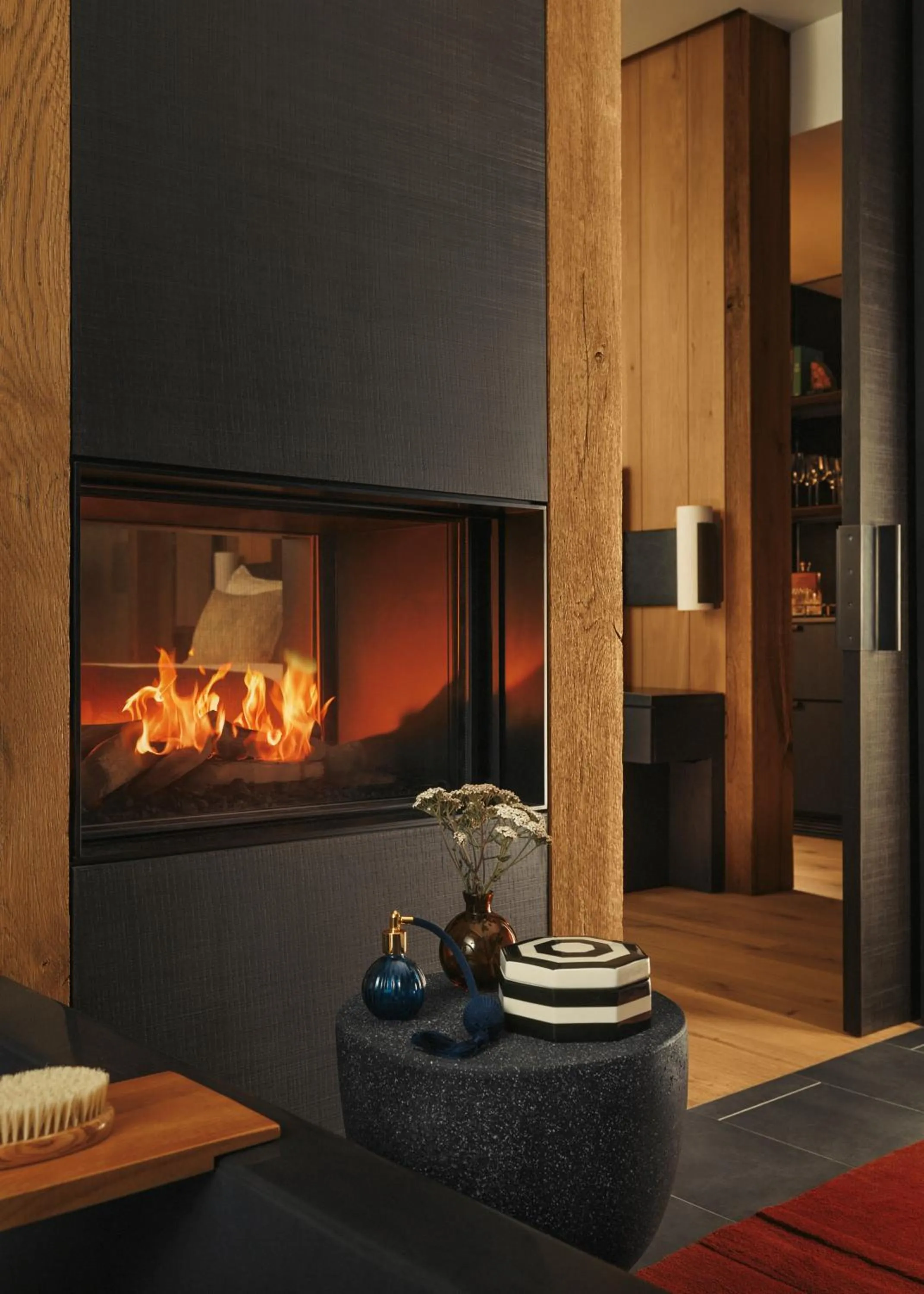 fireplace in One&Only Moonlight Basin