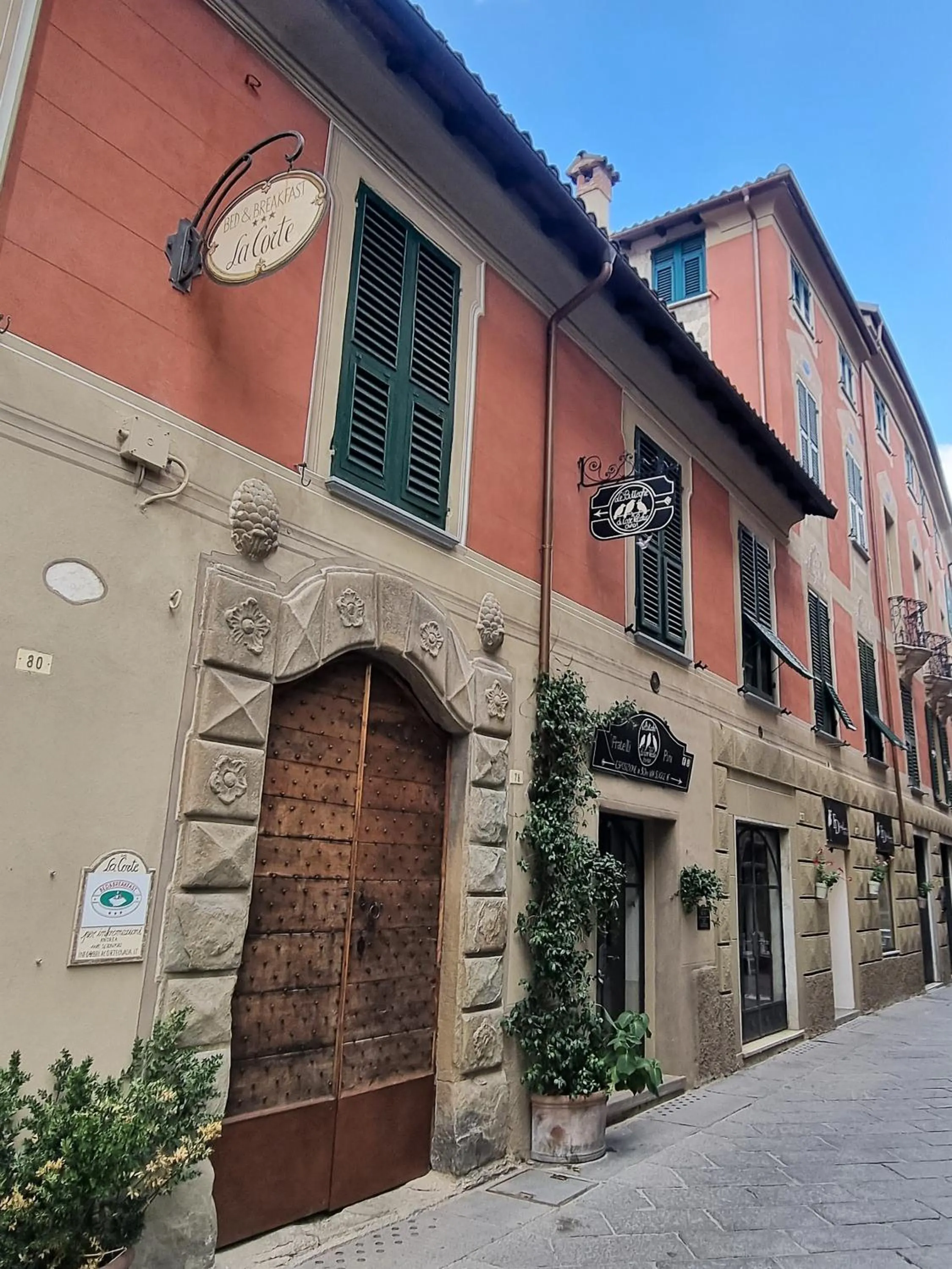 Facade/entrance in La Corte B&B