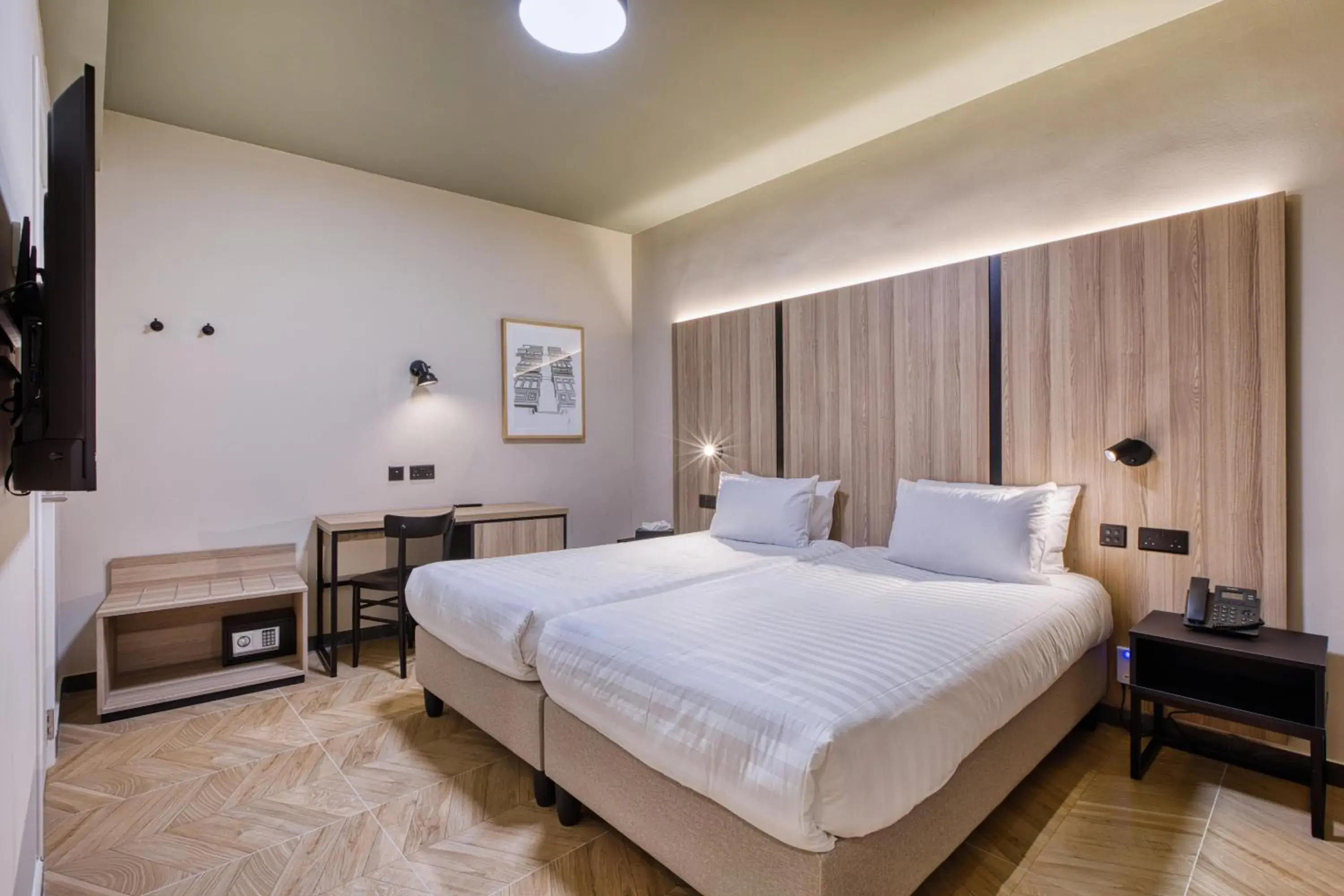 Bed in VITA Hotel & Rooftop Bed in VITA Hotel & Rooftop