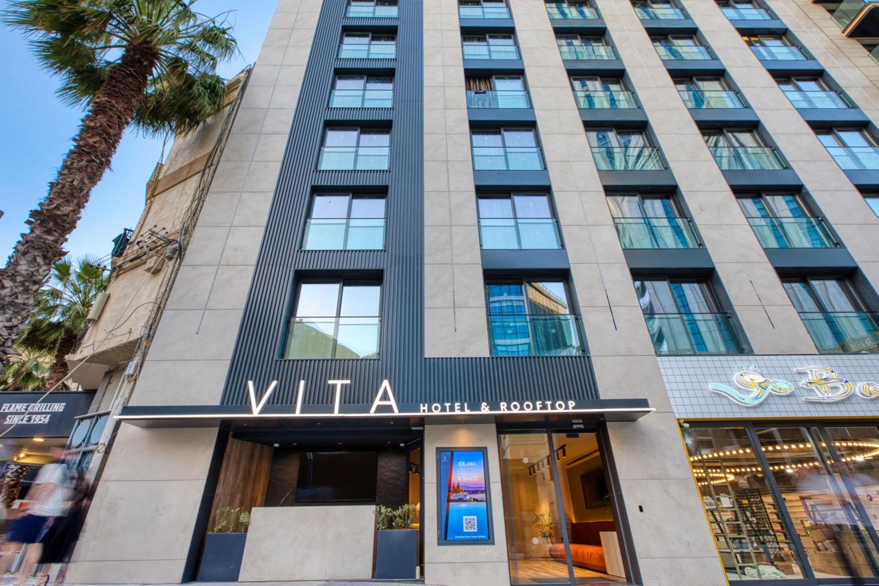 Facade/entrance in VITA Hotel & Rooftop