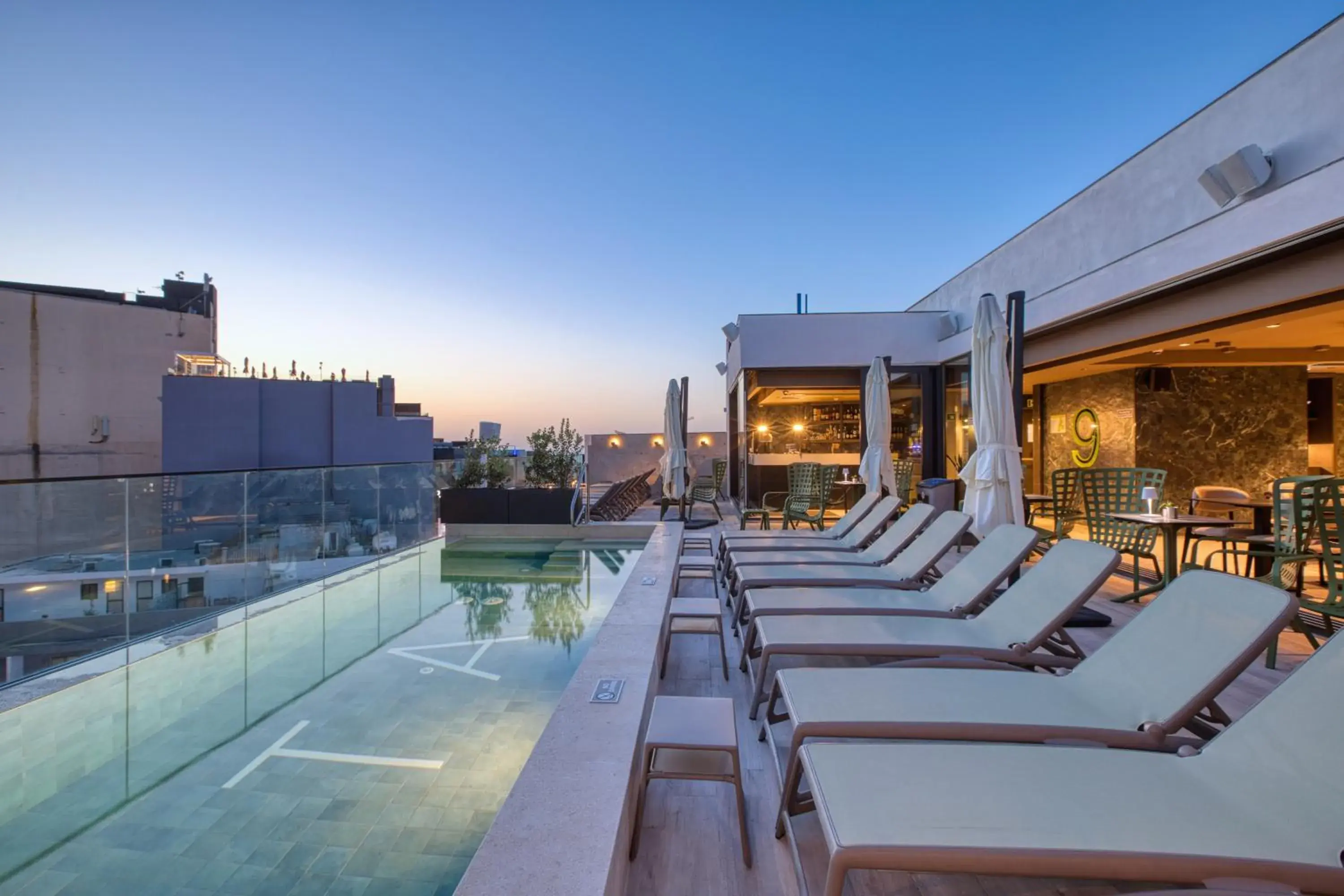 Pool view in VITA Hotel & Rooftop Pool view in VITA Hotel & Rooftop