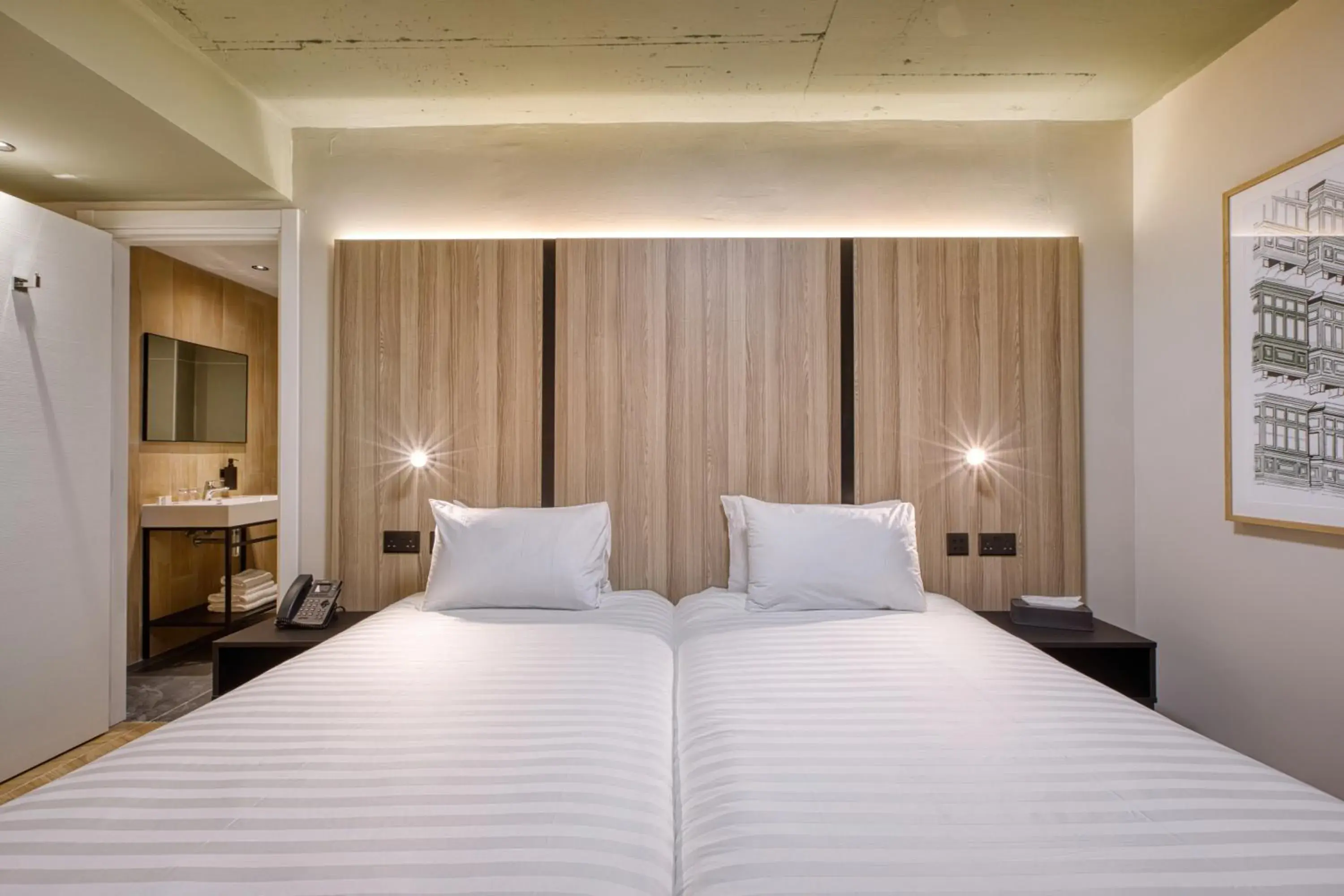 Bed in VITA Hotel & Rooftop Bed in VITA Hotel & Rooftop