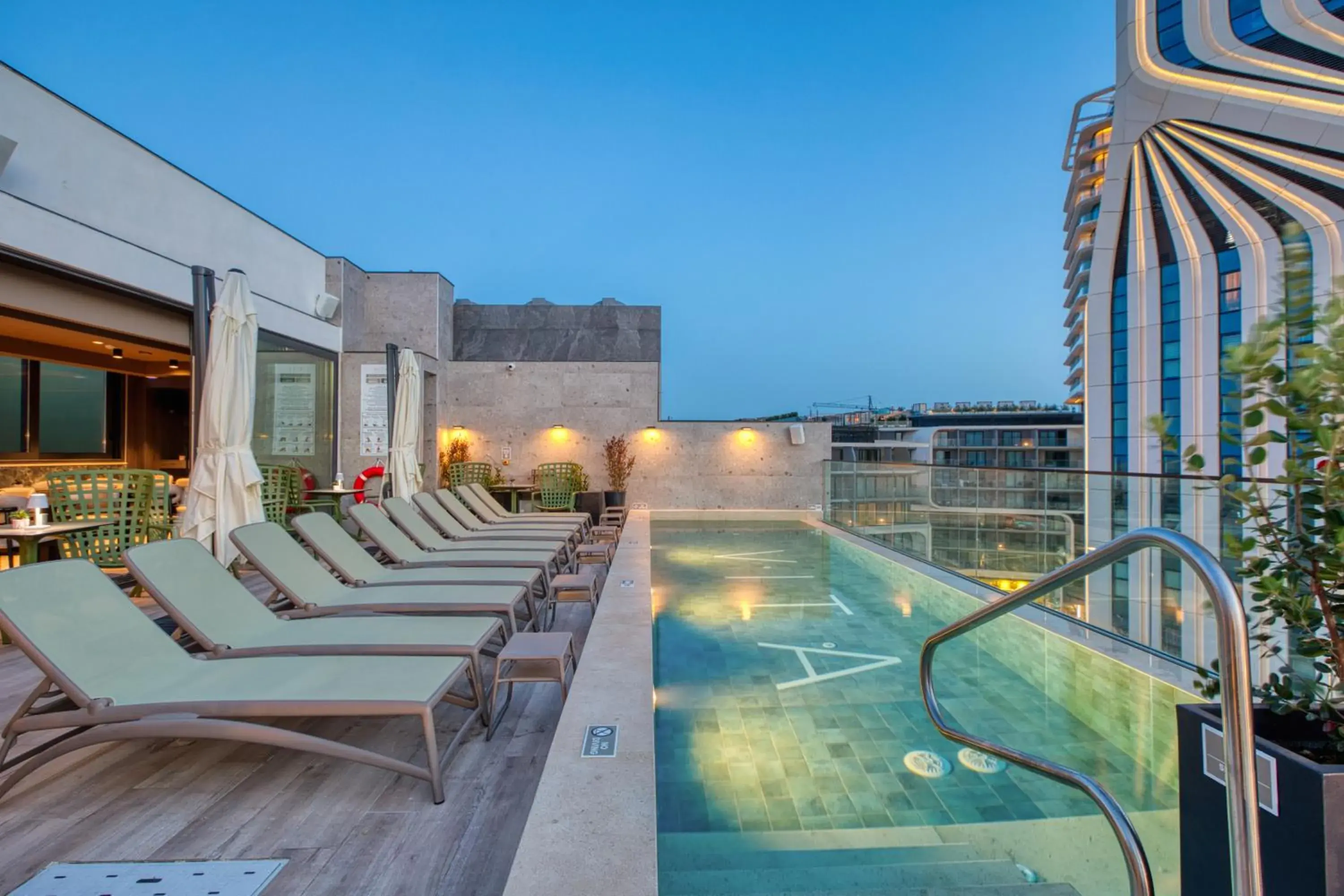 Pool view in VITA Hotel & Rooftop Pool view in VITA Hotel & Rooftop