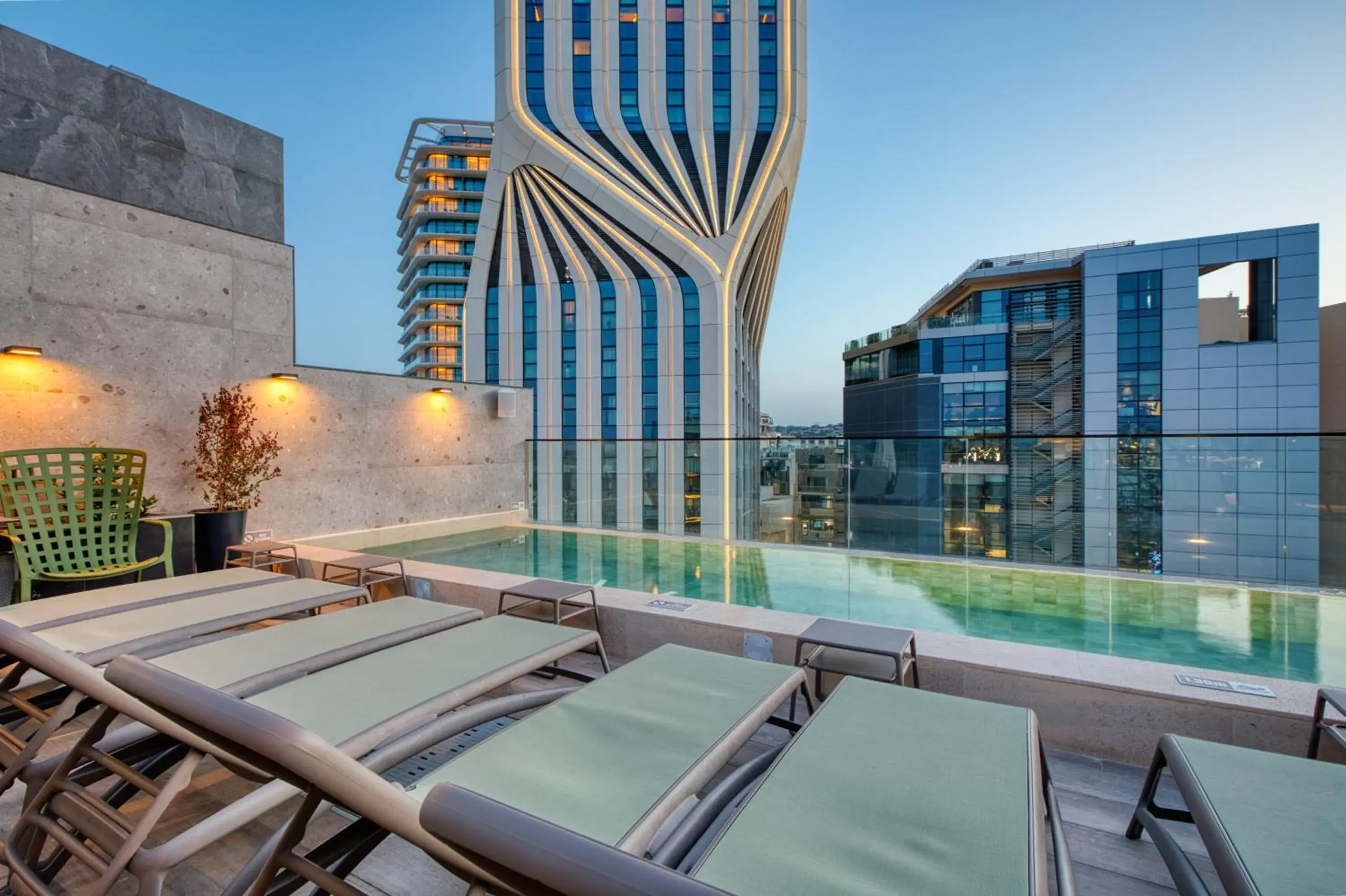 Pool view in VITA Hotel & Rooftop Pool view in VITA Hotel & Rooftop