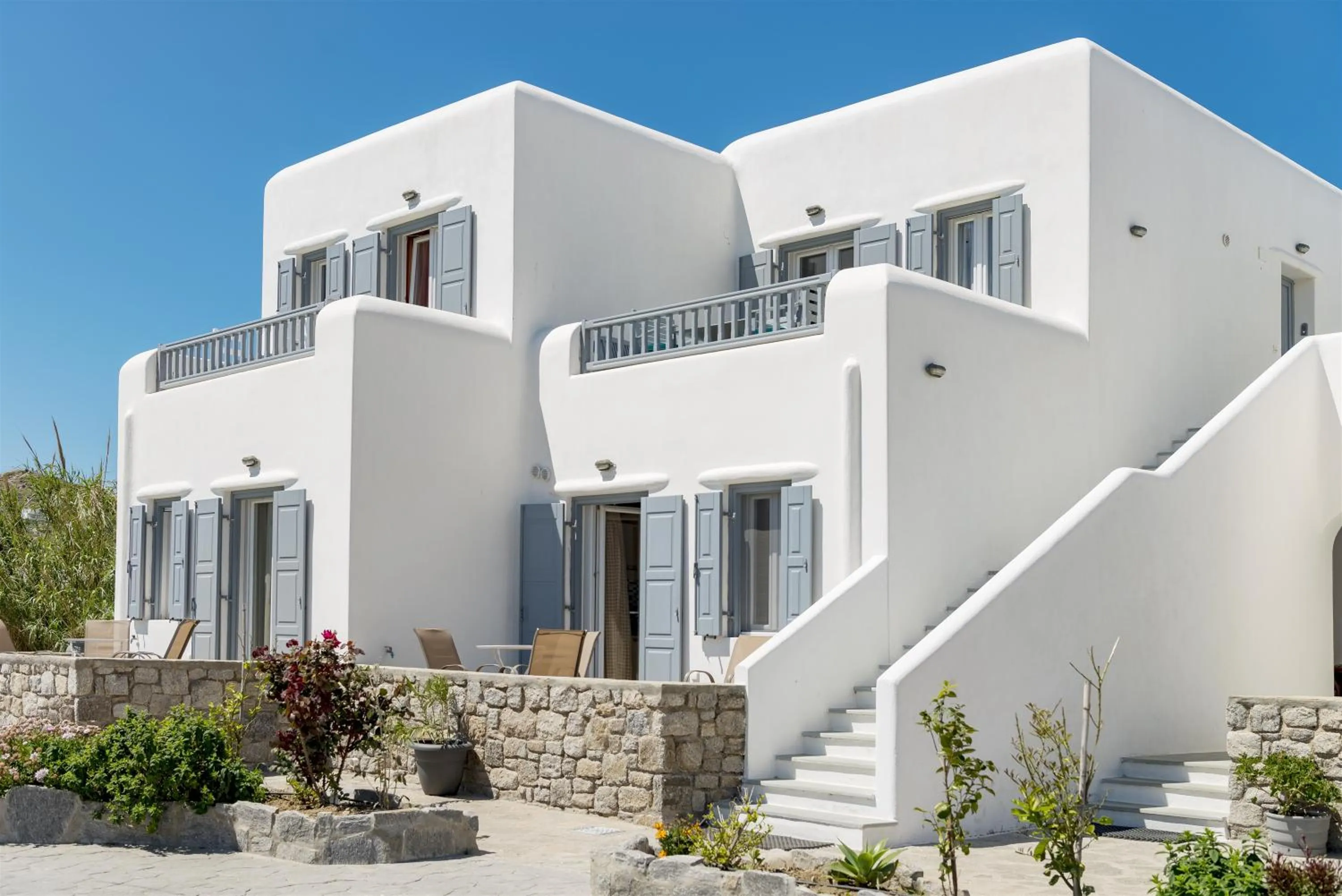 Facade/entrance in Jewel Apartments Mykonos