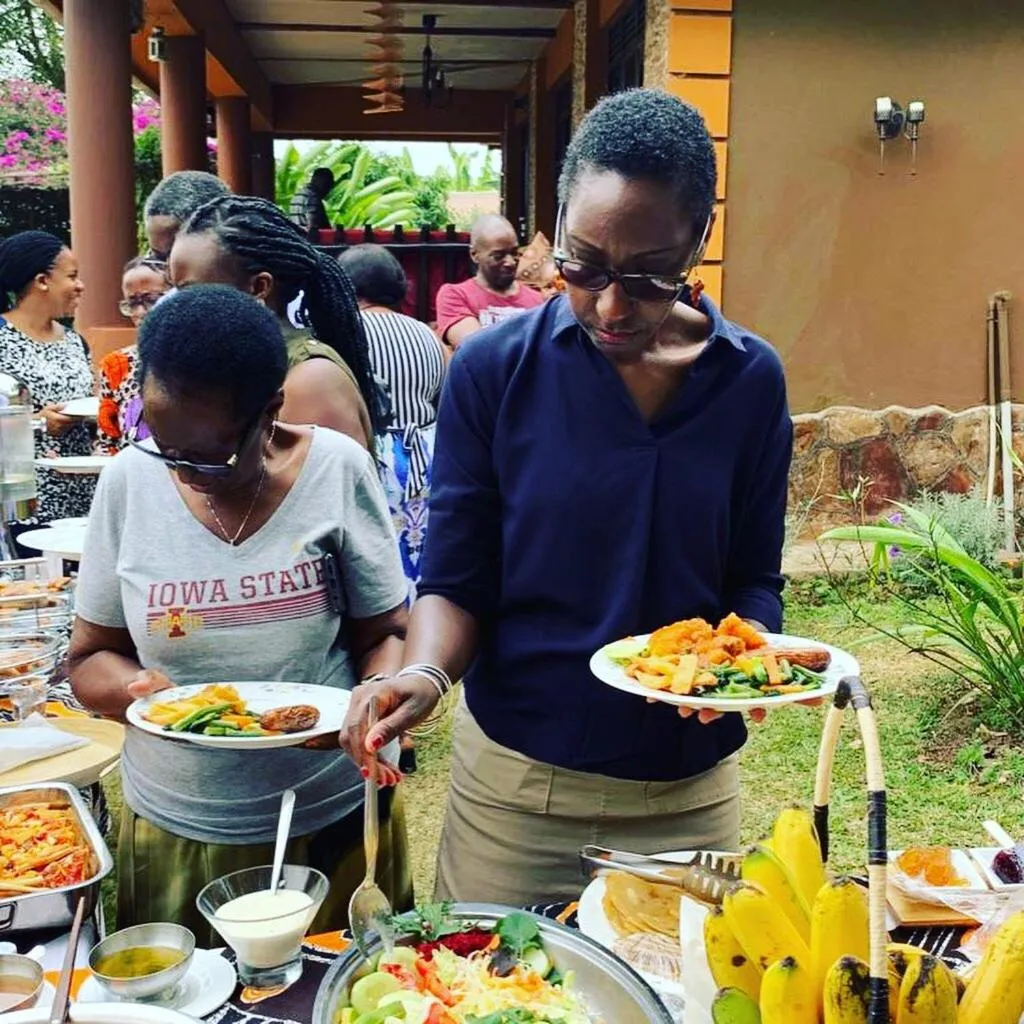 Garden in Nyore Hillside Retreat