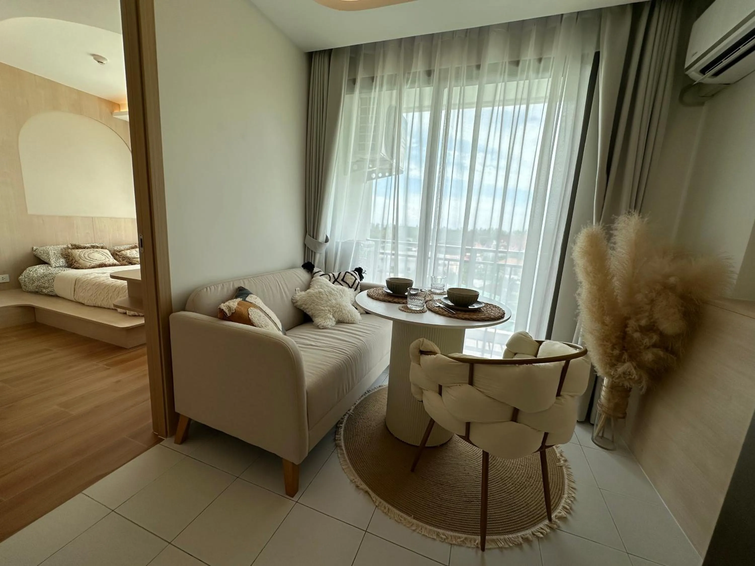 Bed in Fantasea Condo Kamala