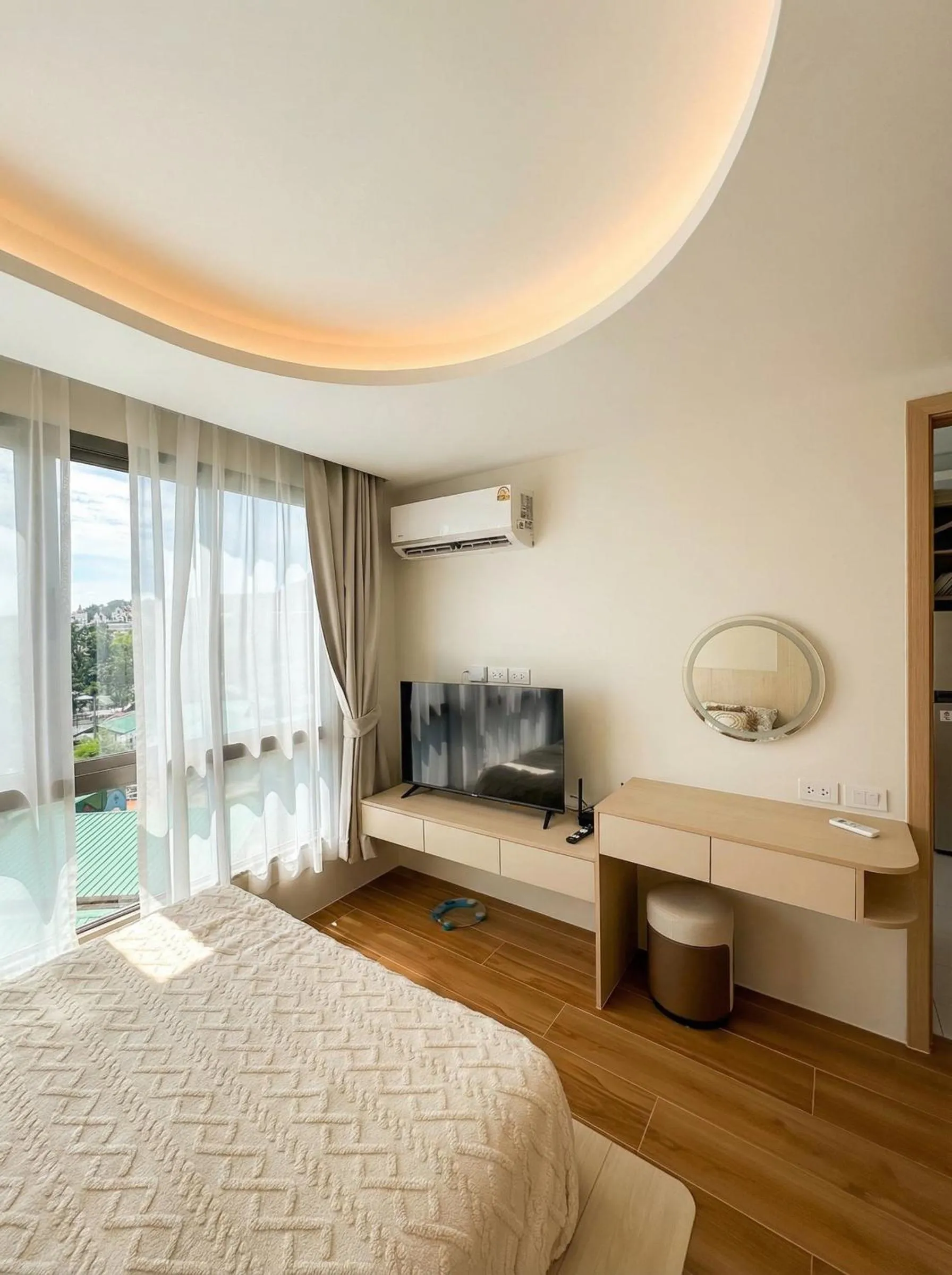 Bed in Fantasea Condo Kamala