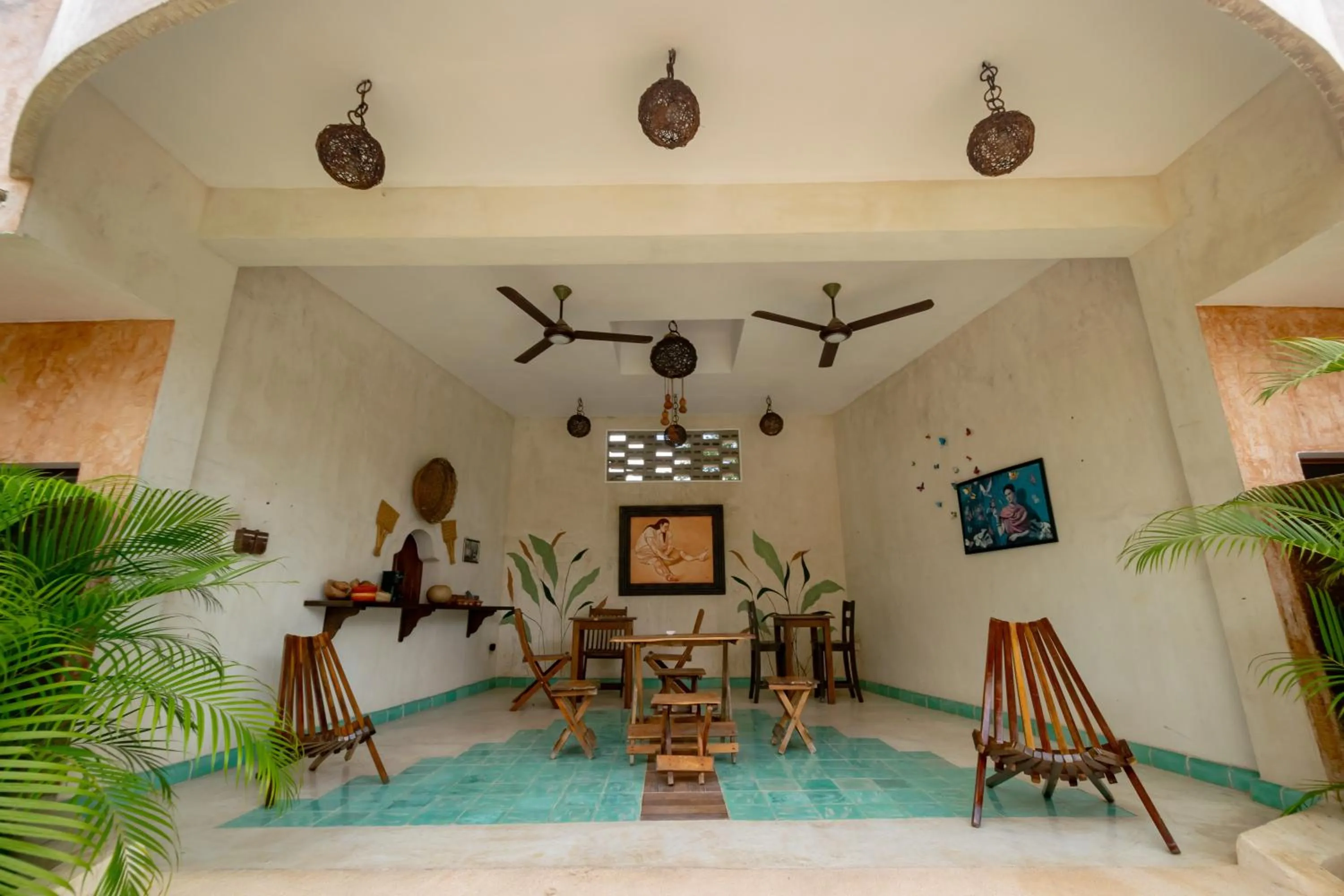 Patio in Hotel Boutique Kiin Wayeb