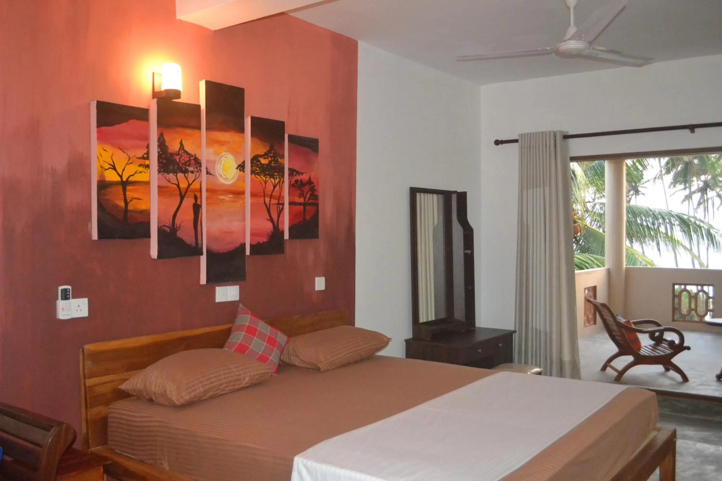 Property building, Bed in Surf Lanka Hotel