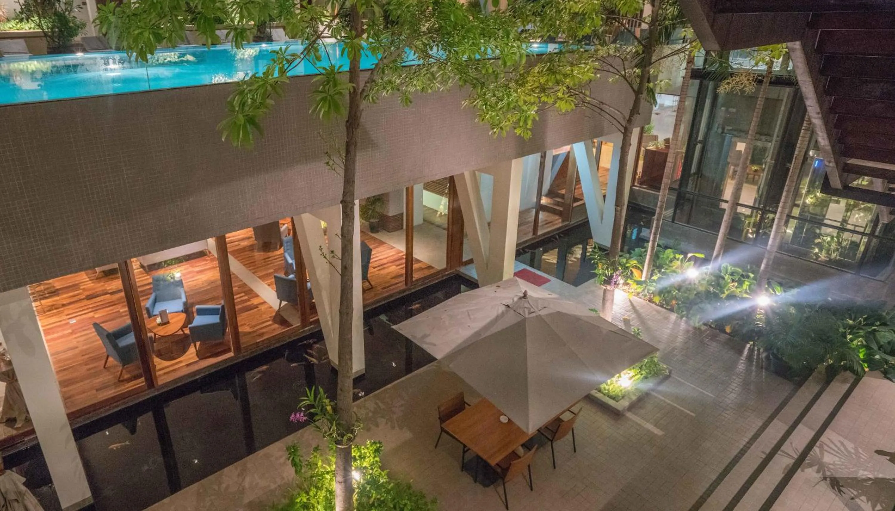 Inner courtyard view in Somadevi Residence