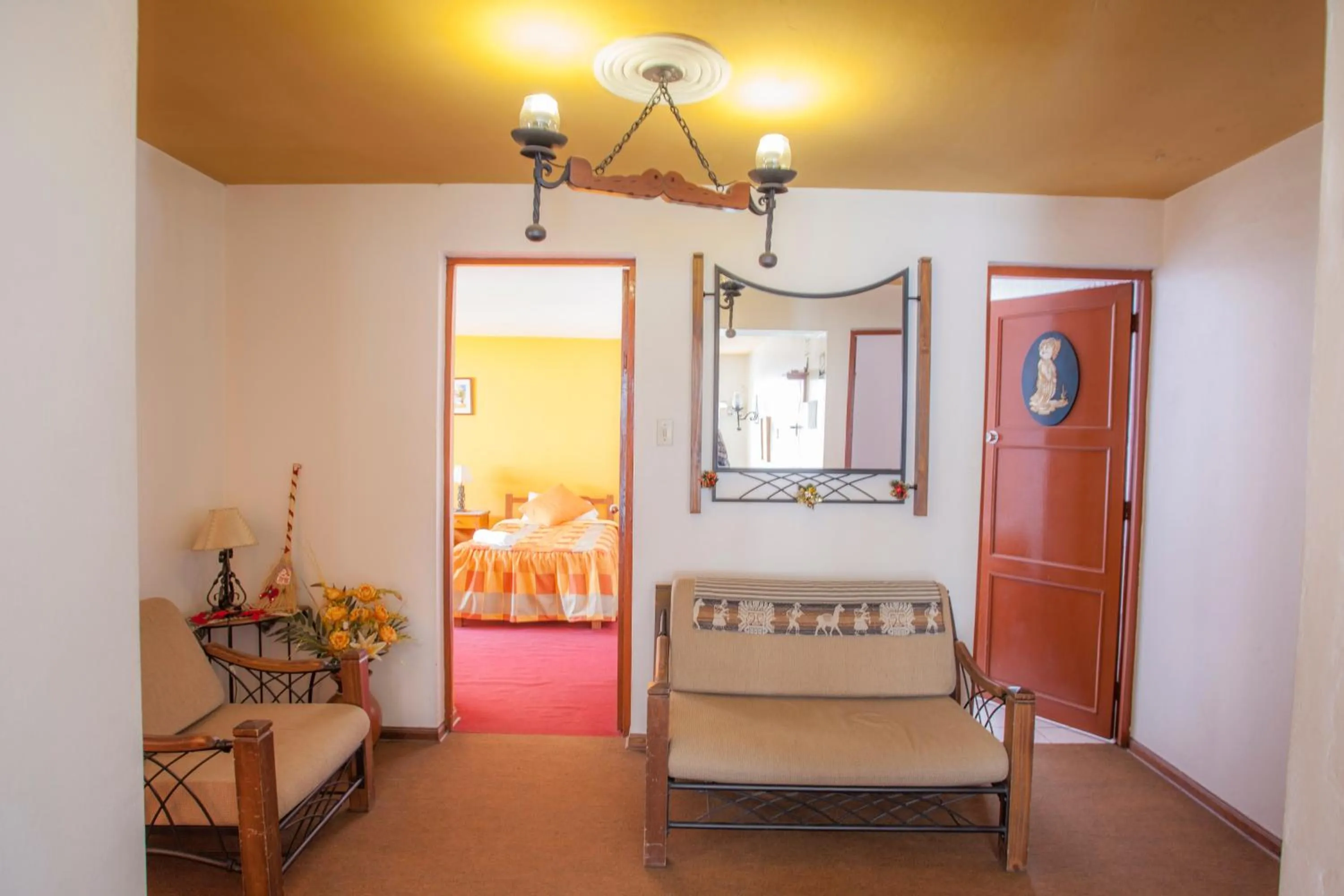 Living room, Bed in Alojamiento Soledad