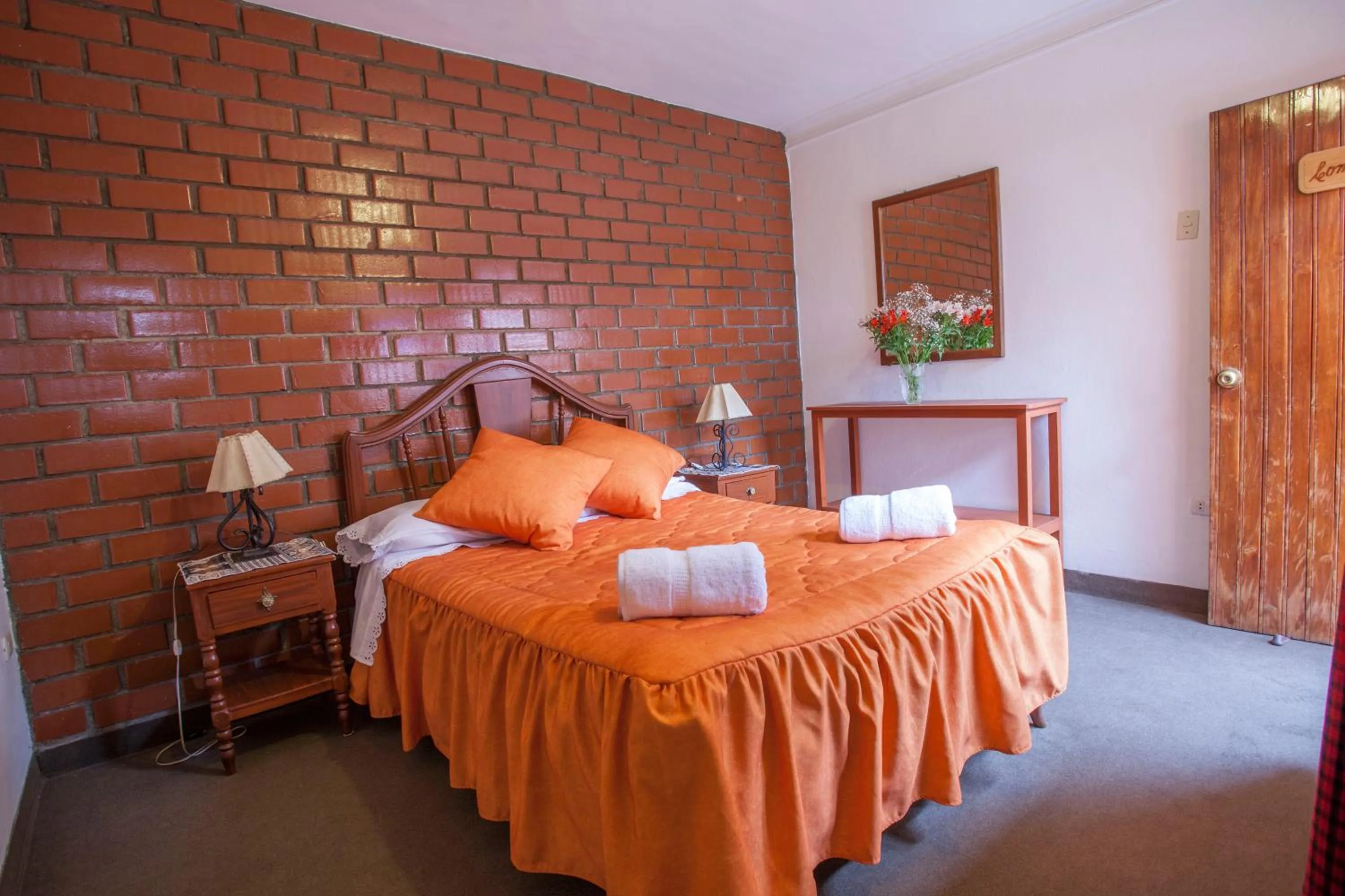 Bathroom, Bed in Alojamiento Soledad