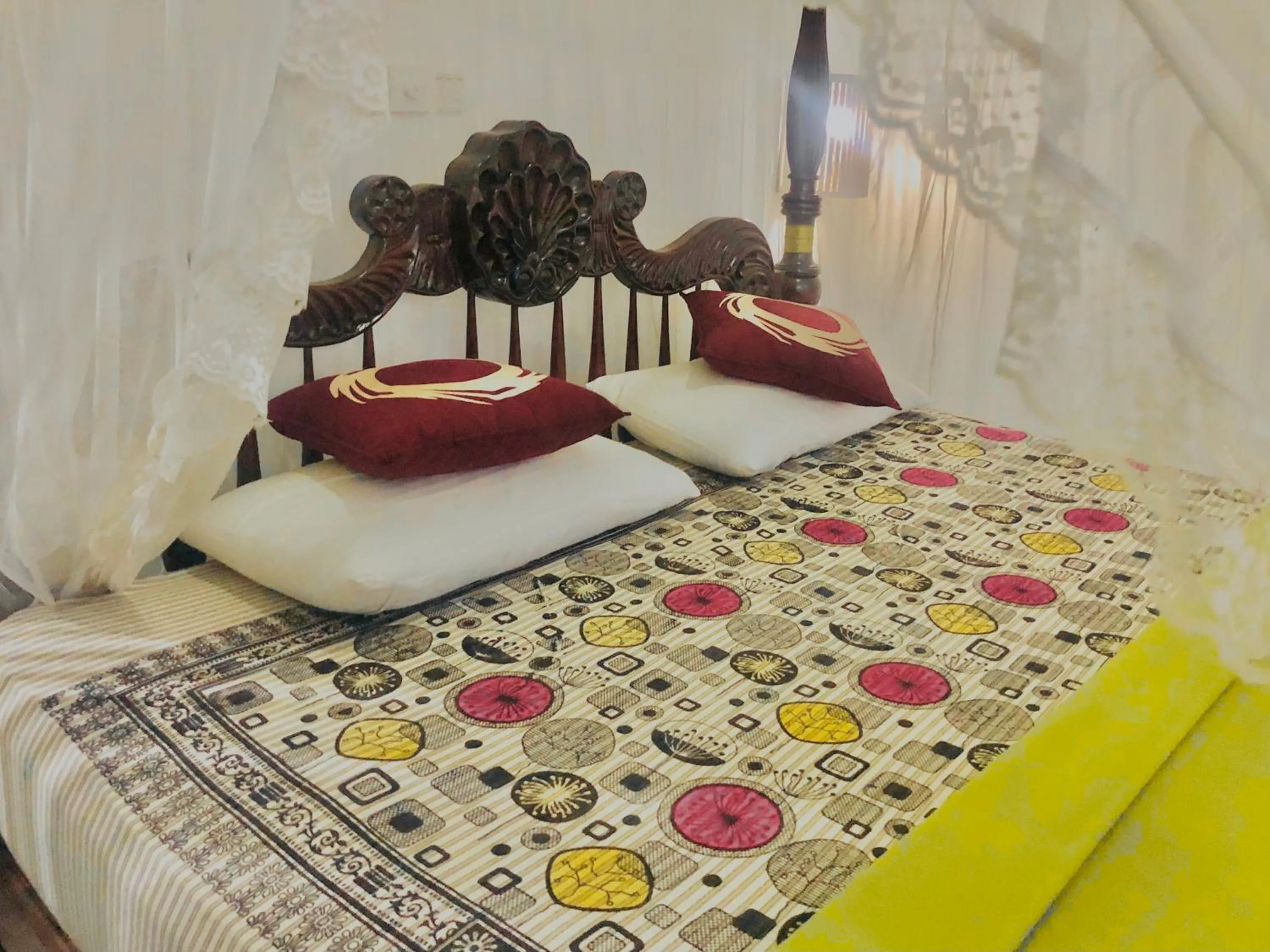 Bed in Saman Resort Yala