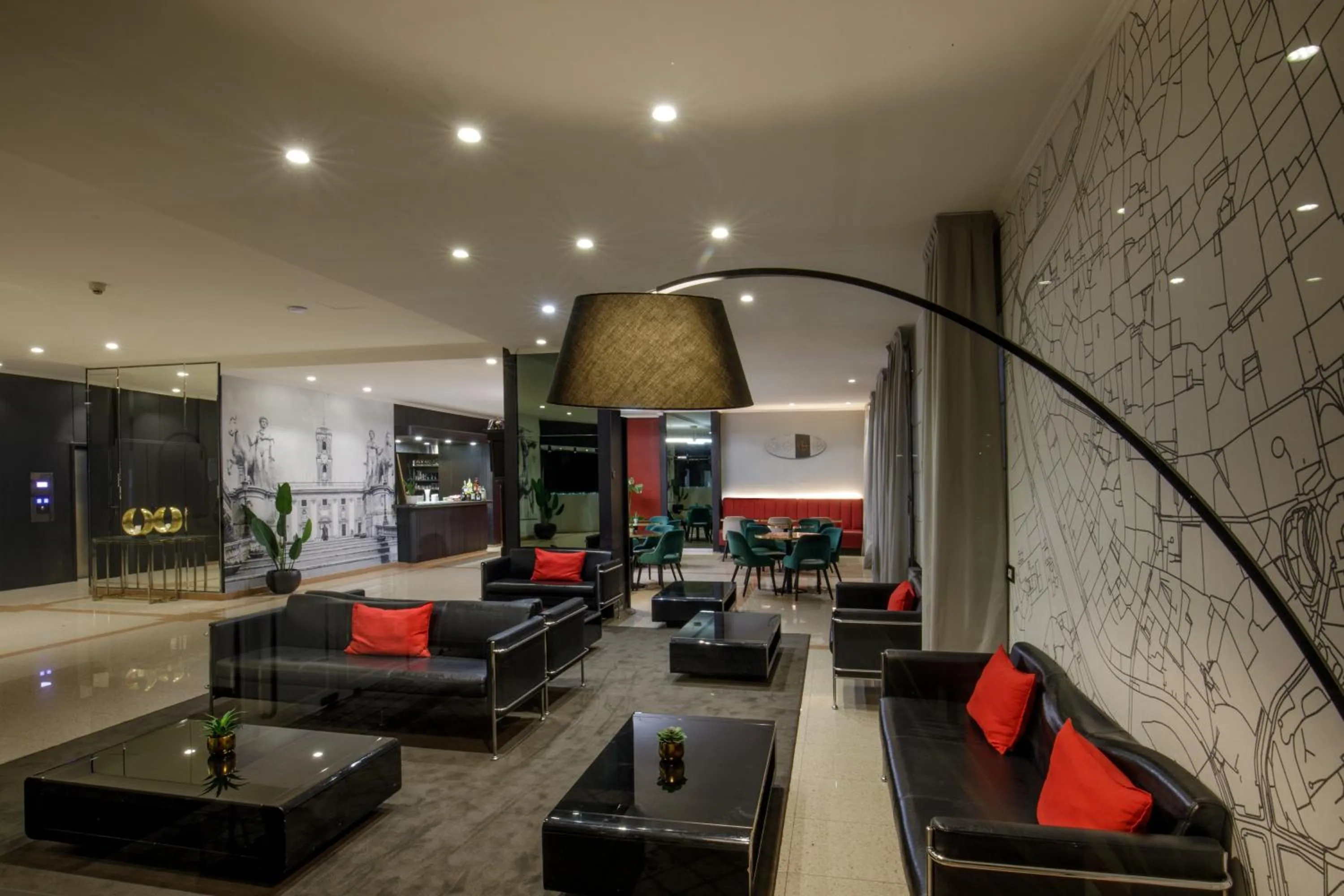 Lobby or reception in Hotel Marc'Aurelio