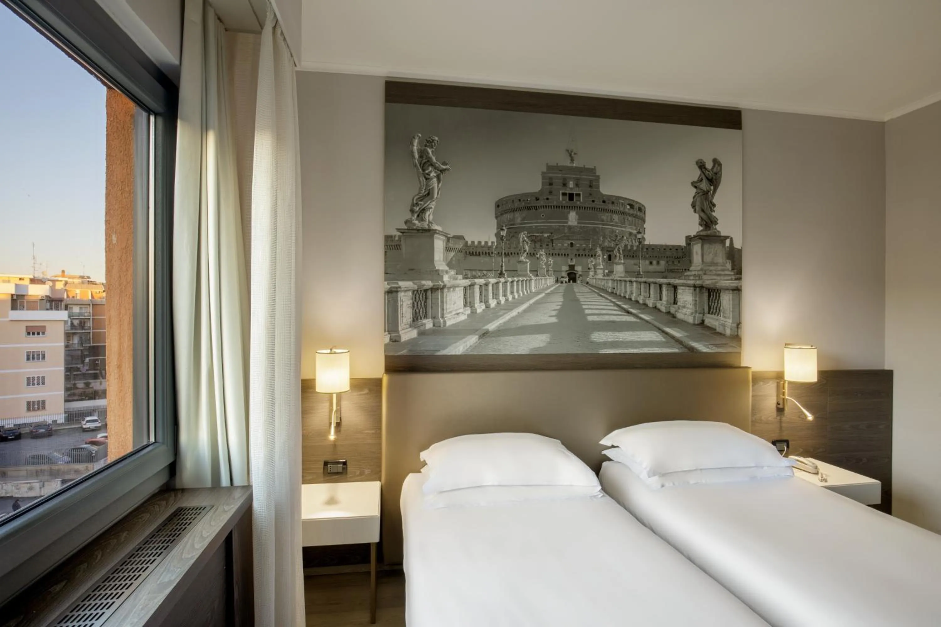 Bedroom, Bed in Hotel Marc'Aurelio