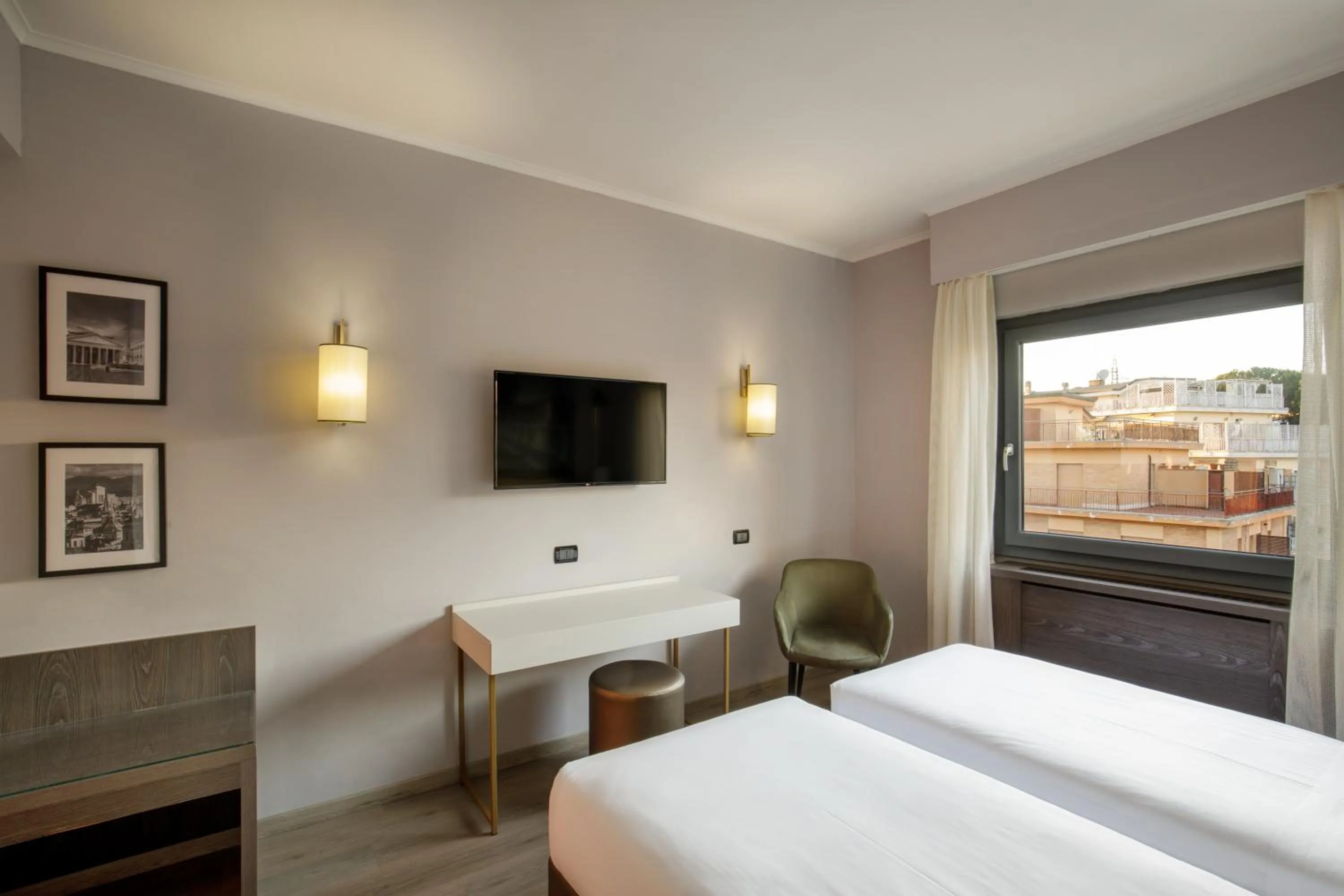 Bedroom, Bed in Hotel Marc'Aurelio