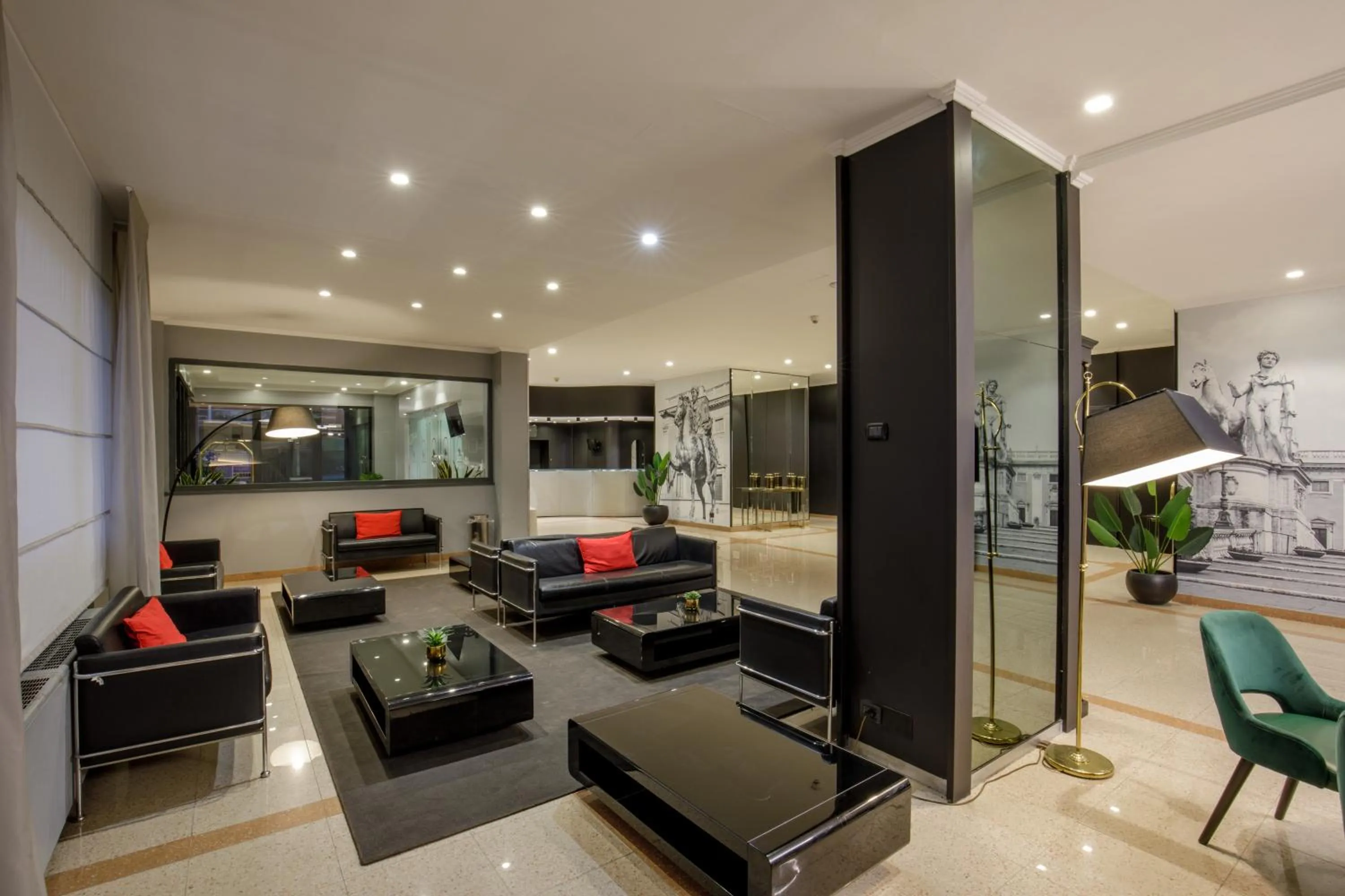 Lobby or reception in Hotel Marc'Aurelio