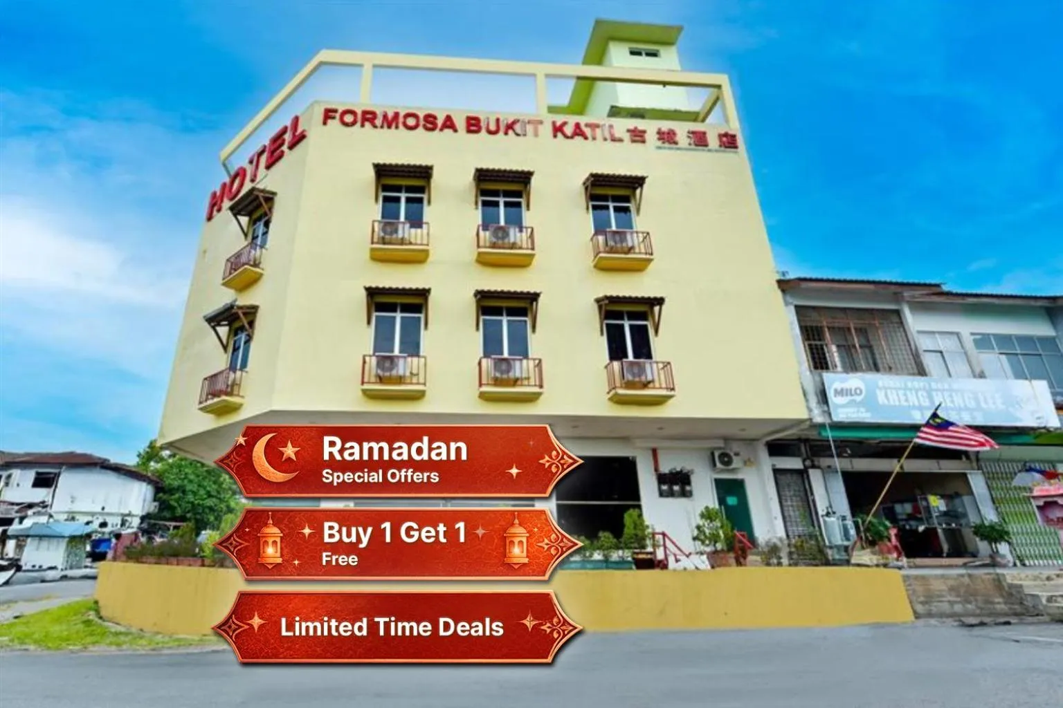 Property building in Hotel O Melaka near AEON Shopping Centre formerly Formosa