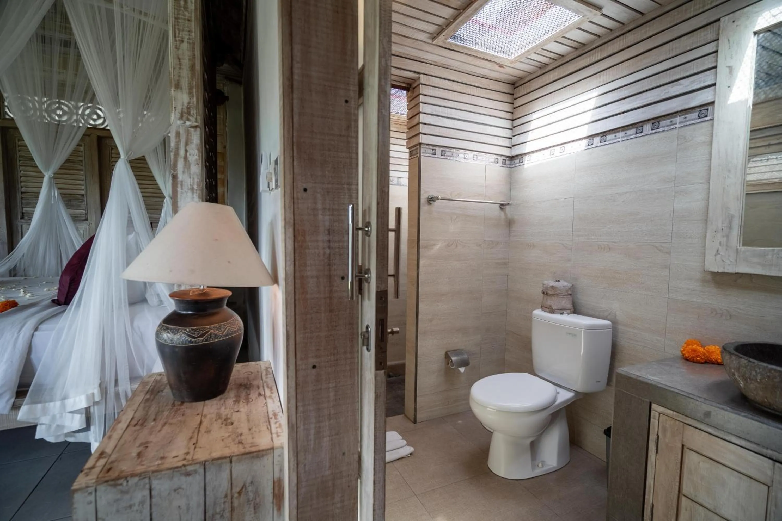 Shower in Uma Caming Villa Ubud